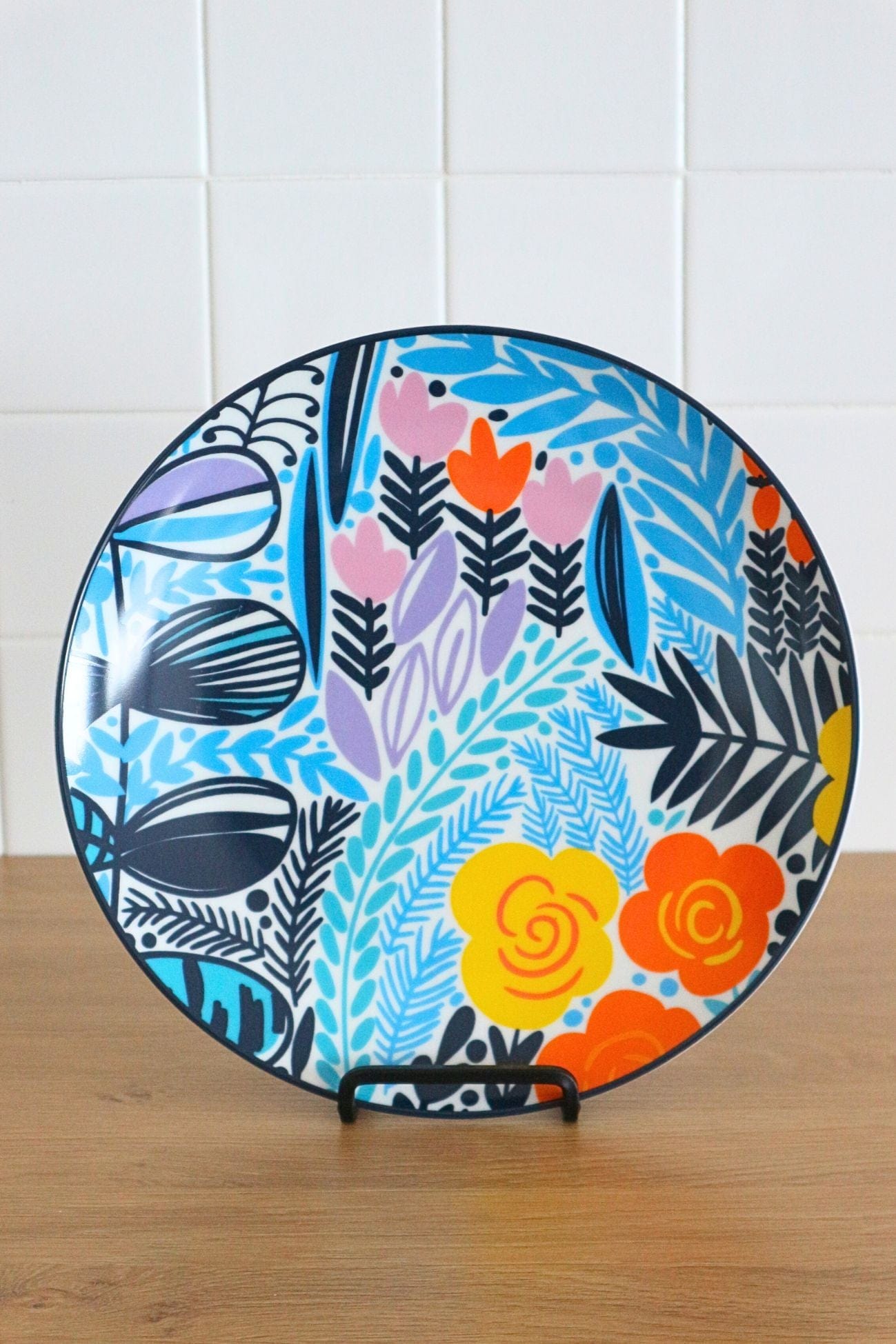 Antiope Design Azure Azure - Suva - Piatto piano in porcellana in stile tropicale | Antiope Design