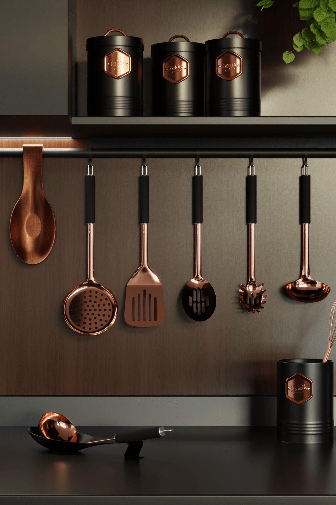 Antiope Design Nancy Barattoli in latta con targhetta - Zucchero, Caffè & Biscotti