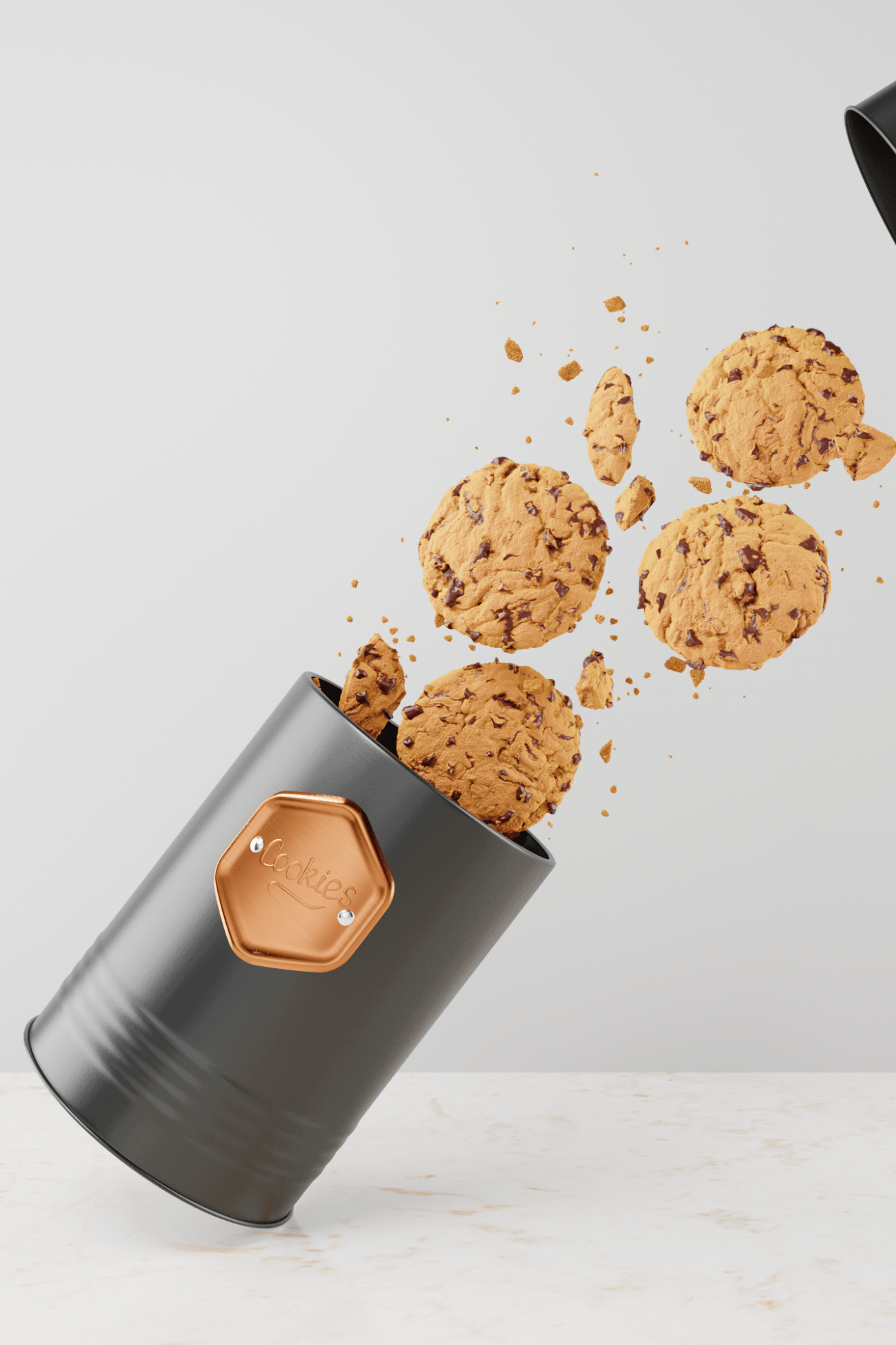 Antiope Design Nancy Barattoli in latta con targhetta - Zucchero, Caffè & Biscotti