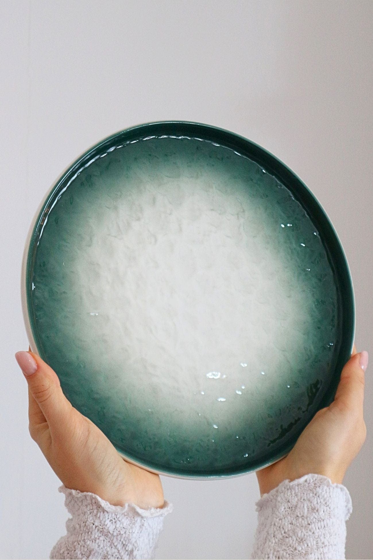 Antiope Design Smeraldo Smeraldo - Piatto in porcellana con fondo in rilievo
 | Antiope Design