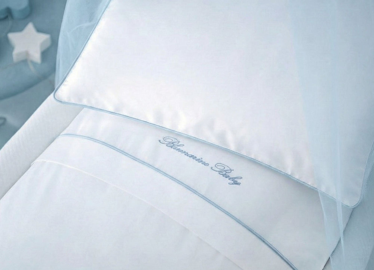 Baby Blu Crib Duvet Cover var03 Light Blue