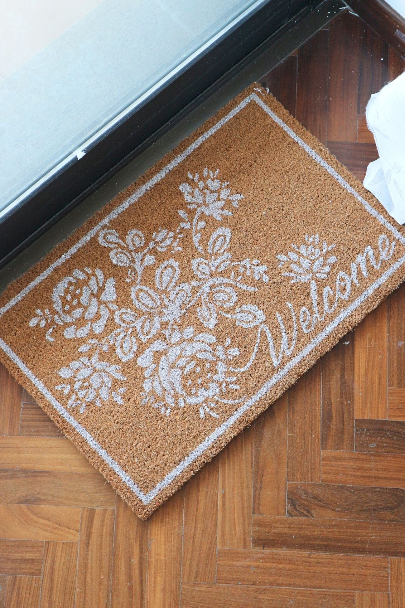 Blanc MariClo' Bienvenue Bienvenue - Zerbino in fibra di cocco 60x40 | Blanc MariClo'