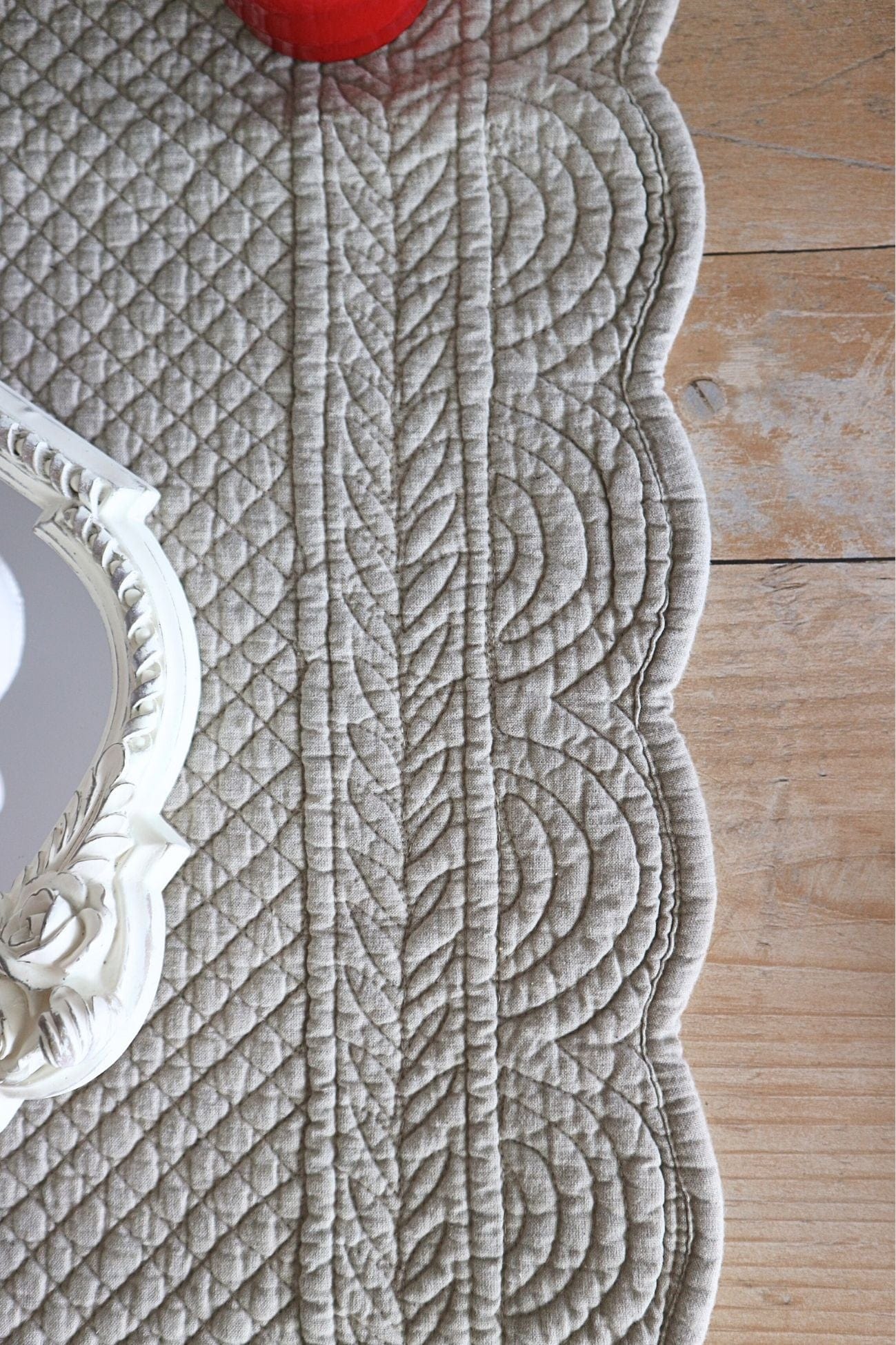 Blanc MariClo' Carmen Carmen - Runner in cotone color mélange 140x45 | Blanc MariClo'