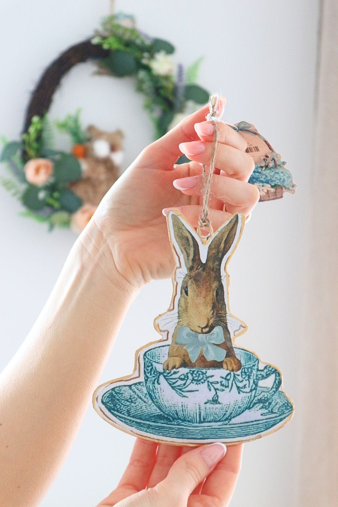 Blanc MariClo' Corelli Corelli - Corelli Collection - Ciondolo decorativo pasquale in metallo double face | Blanc MariClo'