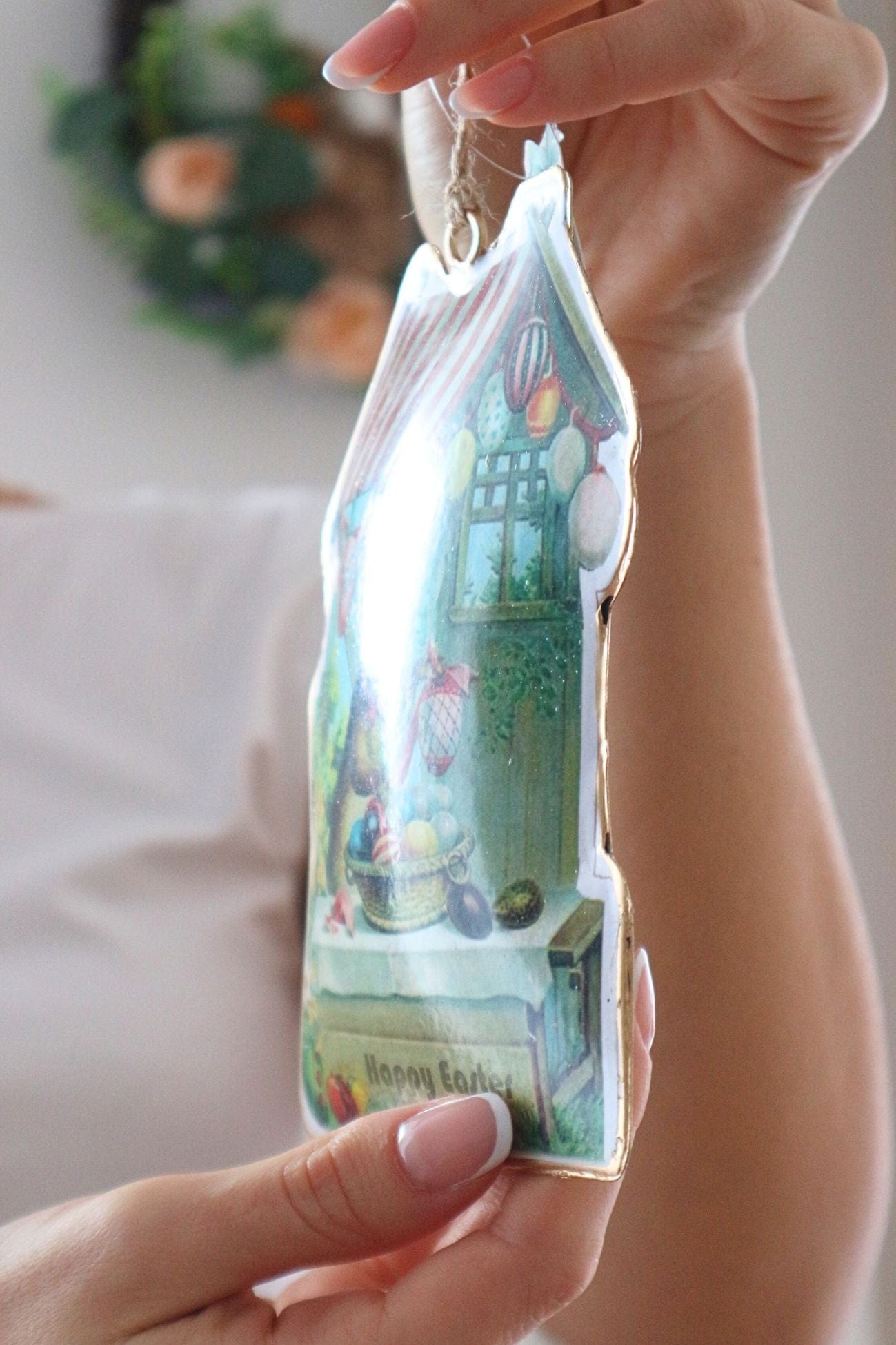 Blanc MariClo' Corelli Corelli - Corelli Collection - Ciondolo decorativo pasquale in metallo double face | Blanc MariClo'