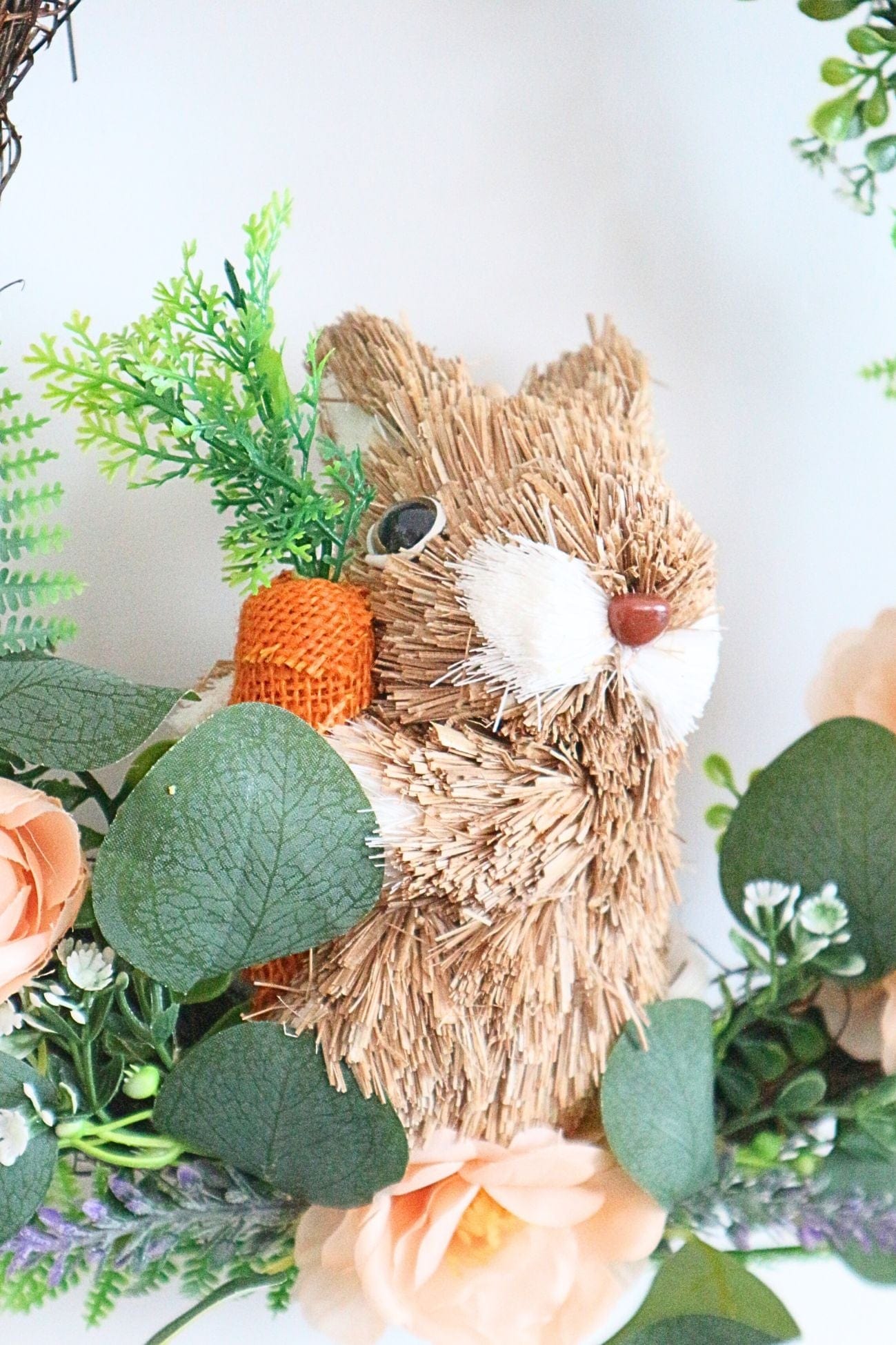 Blanc MariClo' Corelli Corelli - Corelli Collection - Ghirlanda pasquale con coniglietto e fiorellini | Blanc MariClo'