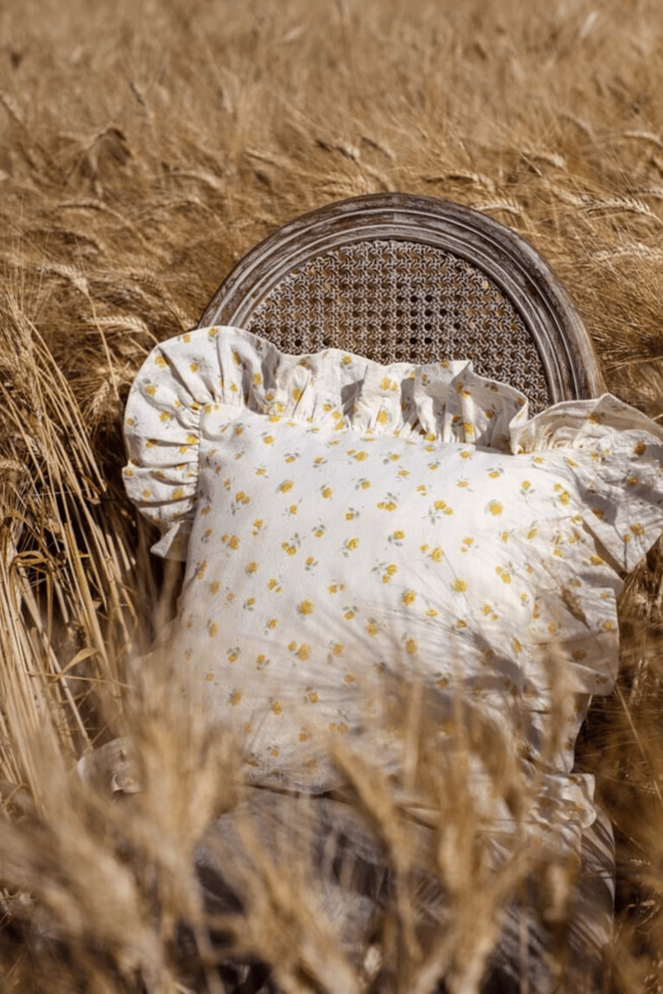 Blanc MariClo' Floret Full Floret Full - Cuscino arredo imbottito in cotone