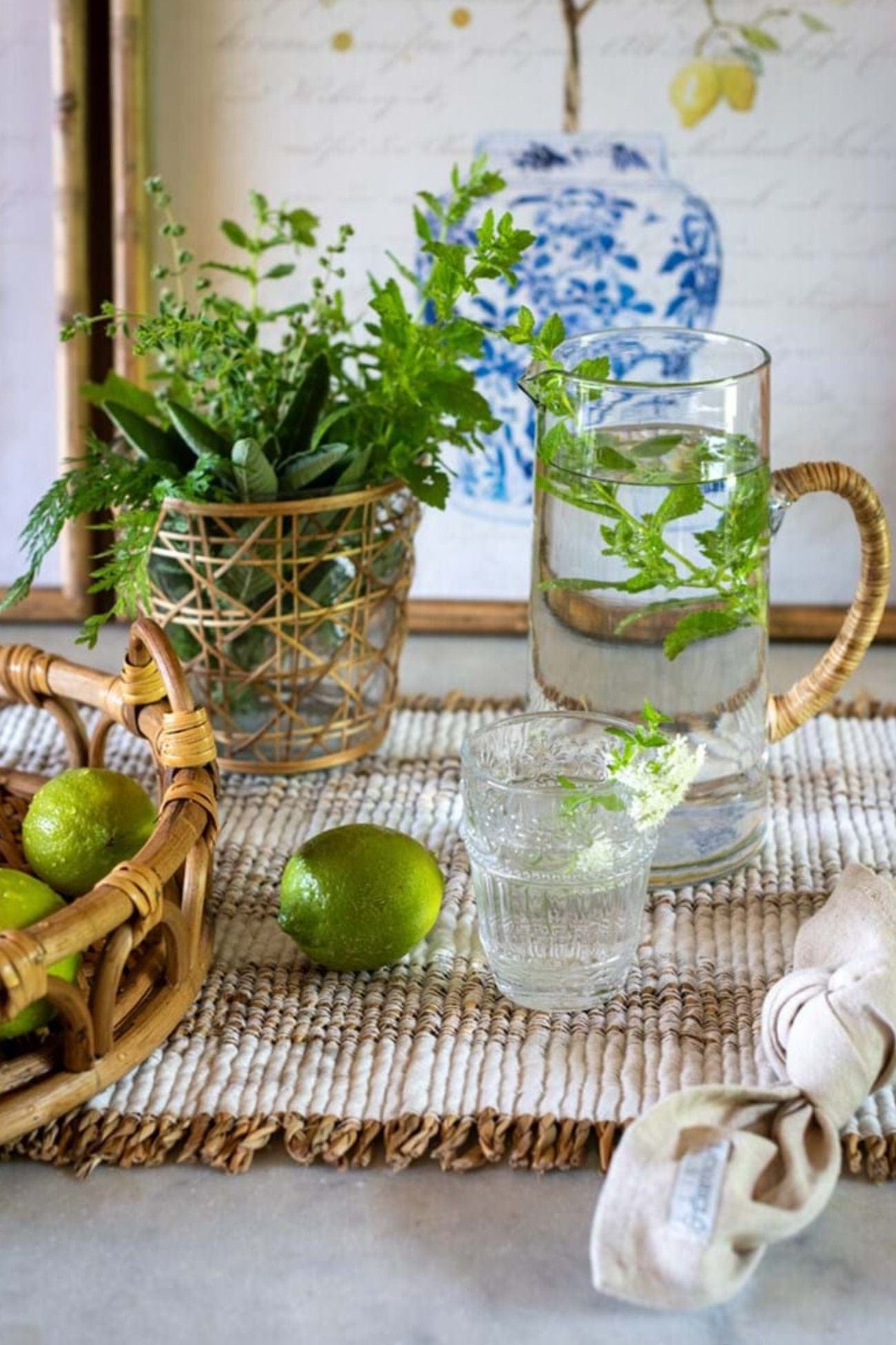 Blanc MariClo' Intrecci Intrecci - Runner centrotavola in sea grass naturale | Blanc MariClo'