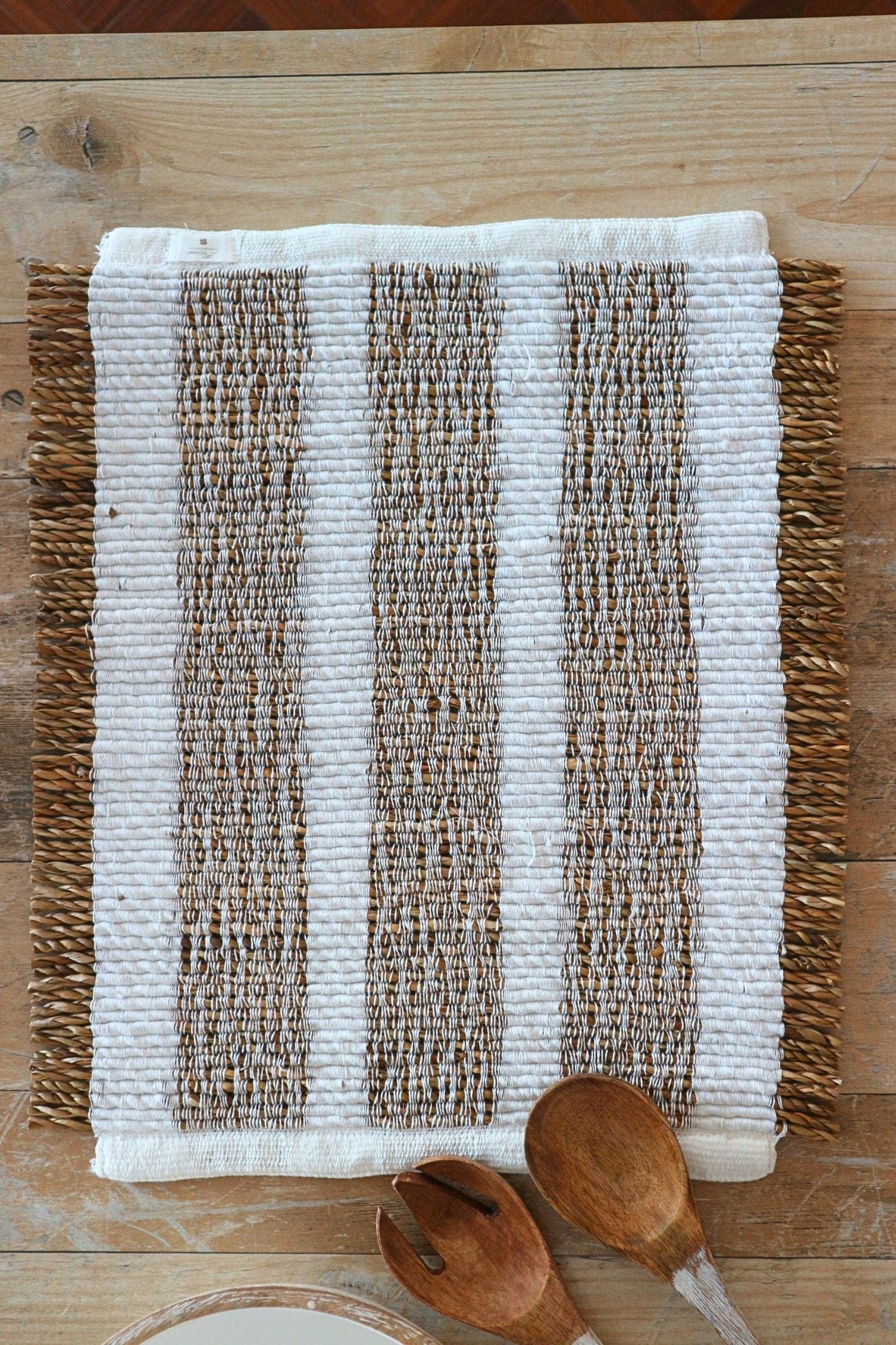 Blanc MariClo' Intrecci Intrecci - Tovaglietta americana in sea grass naturale | Blanc MariClo'