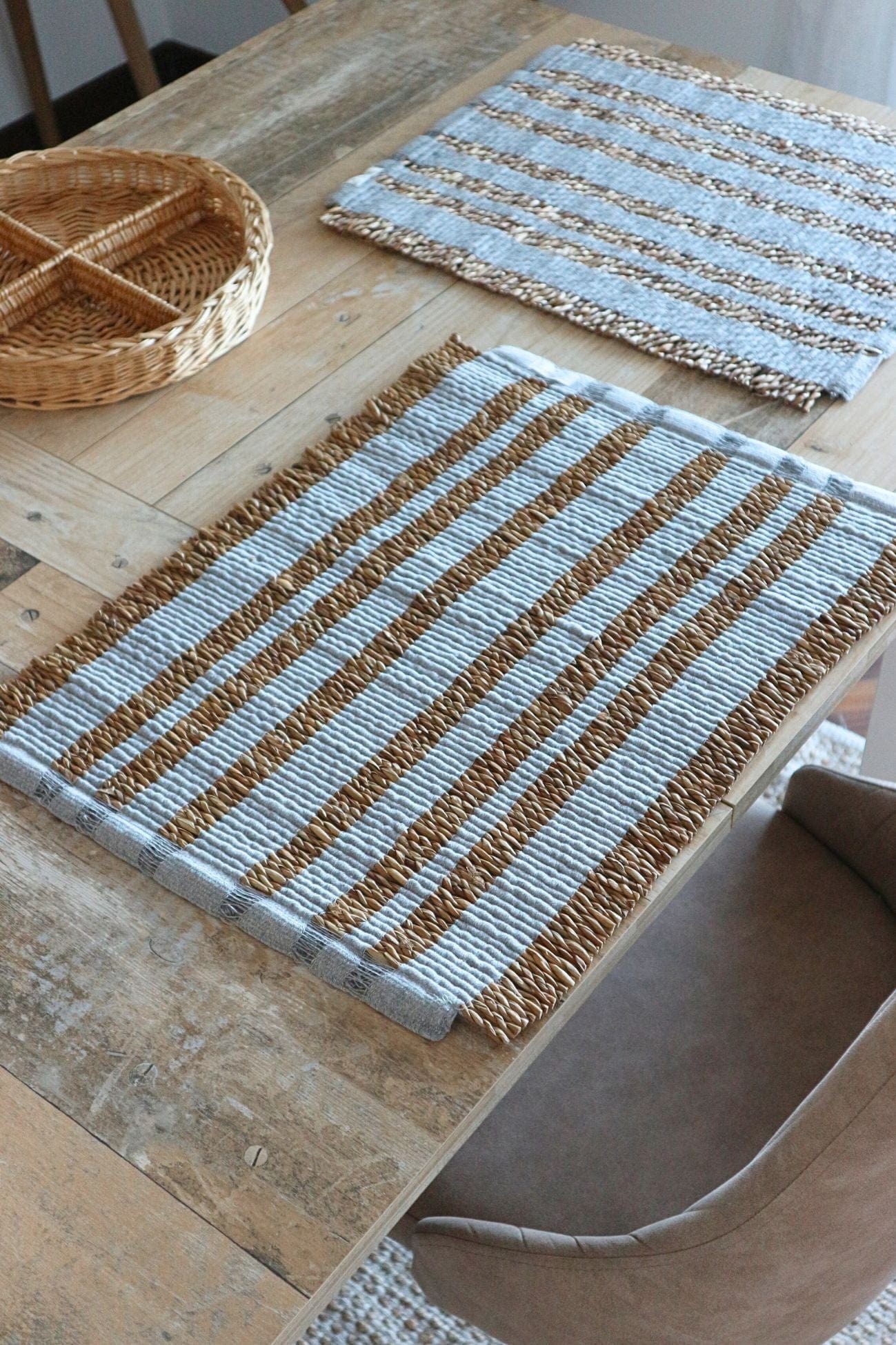 Blanc MariClo' Intrecci Intrecci - Tovaglietta americana in sea grass naturale | Blanc MariClo'