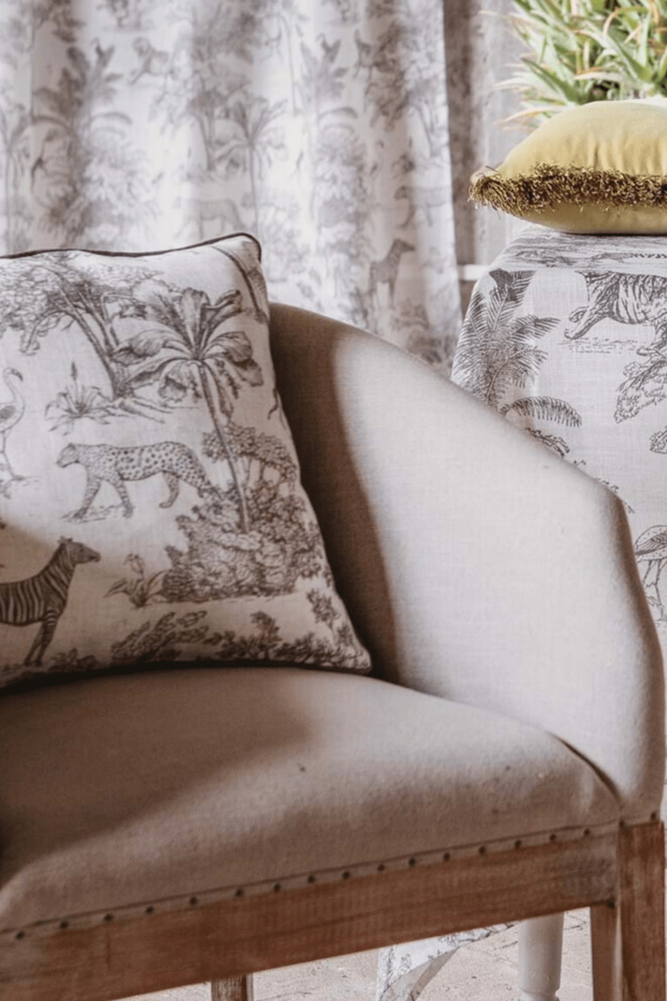 Blanc MariClo' Jungle Fever Jungle Fever - Cuscino arredo imbottito in stile jungle