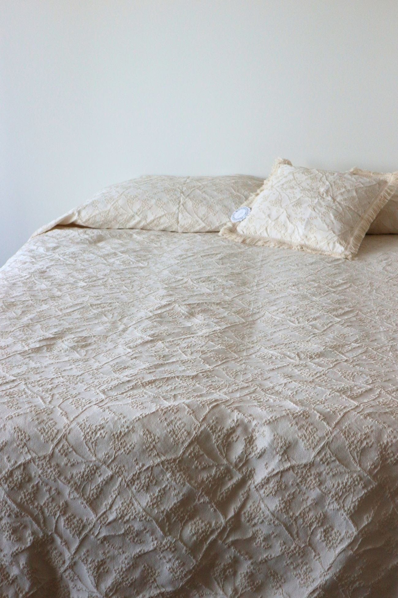 Blanc MariClo' Margaret Margaret - Margaret - Copricuscino beige con frange | Blanc MariClo'