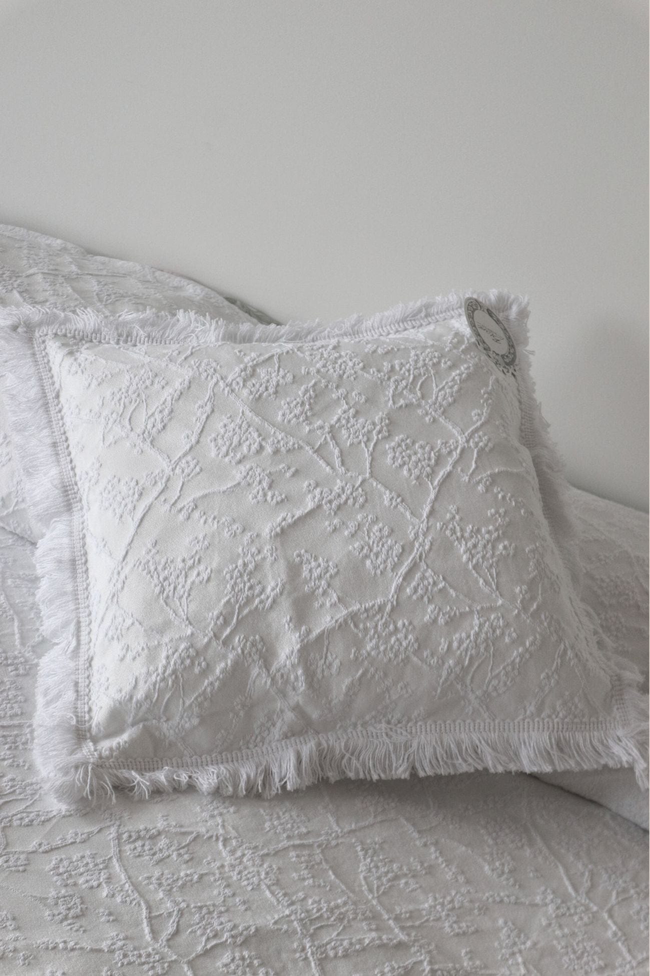 Blanc MariClo' Margaret Margaret - Margaret - Copricuscino bianco con frange | Blanc MariClo'