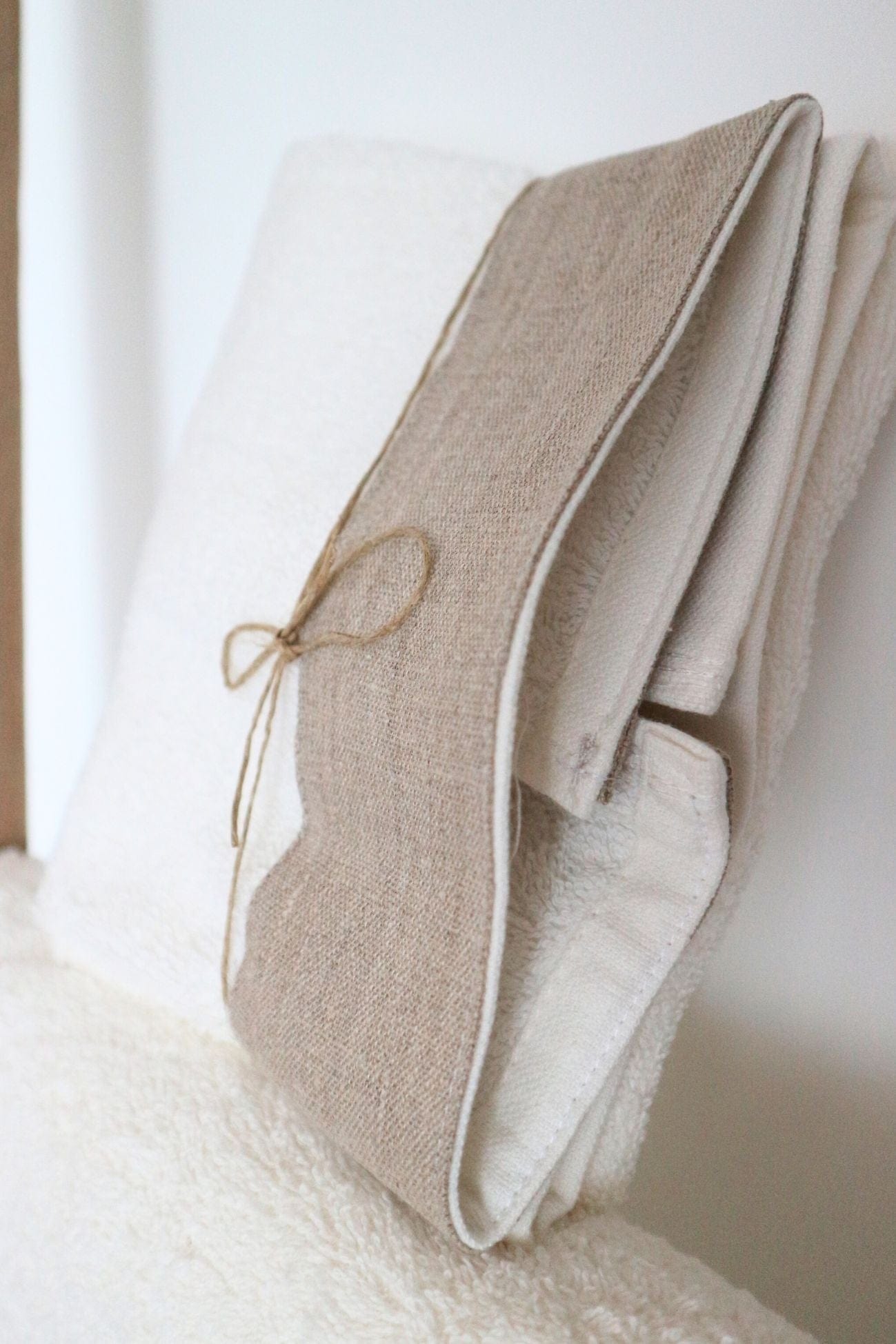 Blanc MariClo' Ti Voglio Bene Ti Voglio Bene - Coppia asciugamano viso e ospite in cotone con balza beige | Blanc MariClo'