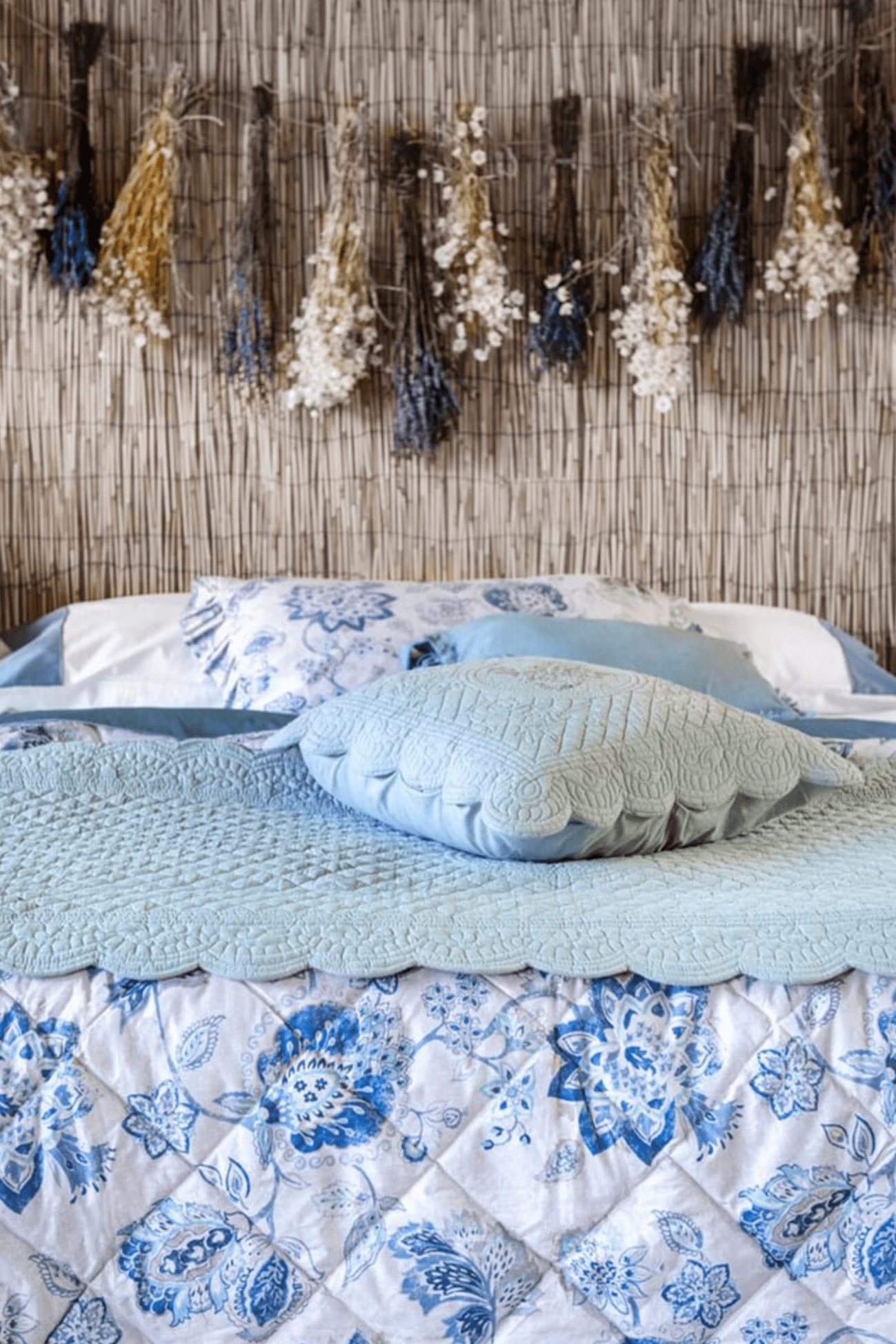 Blanc MariClo' Topazio Blu Topazio Blu - Set trapunta matrimoniale in microfibra con 2 copriguanciali 260x260