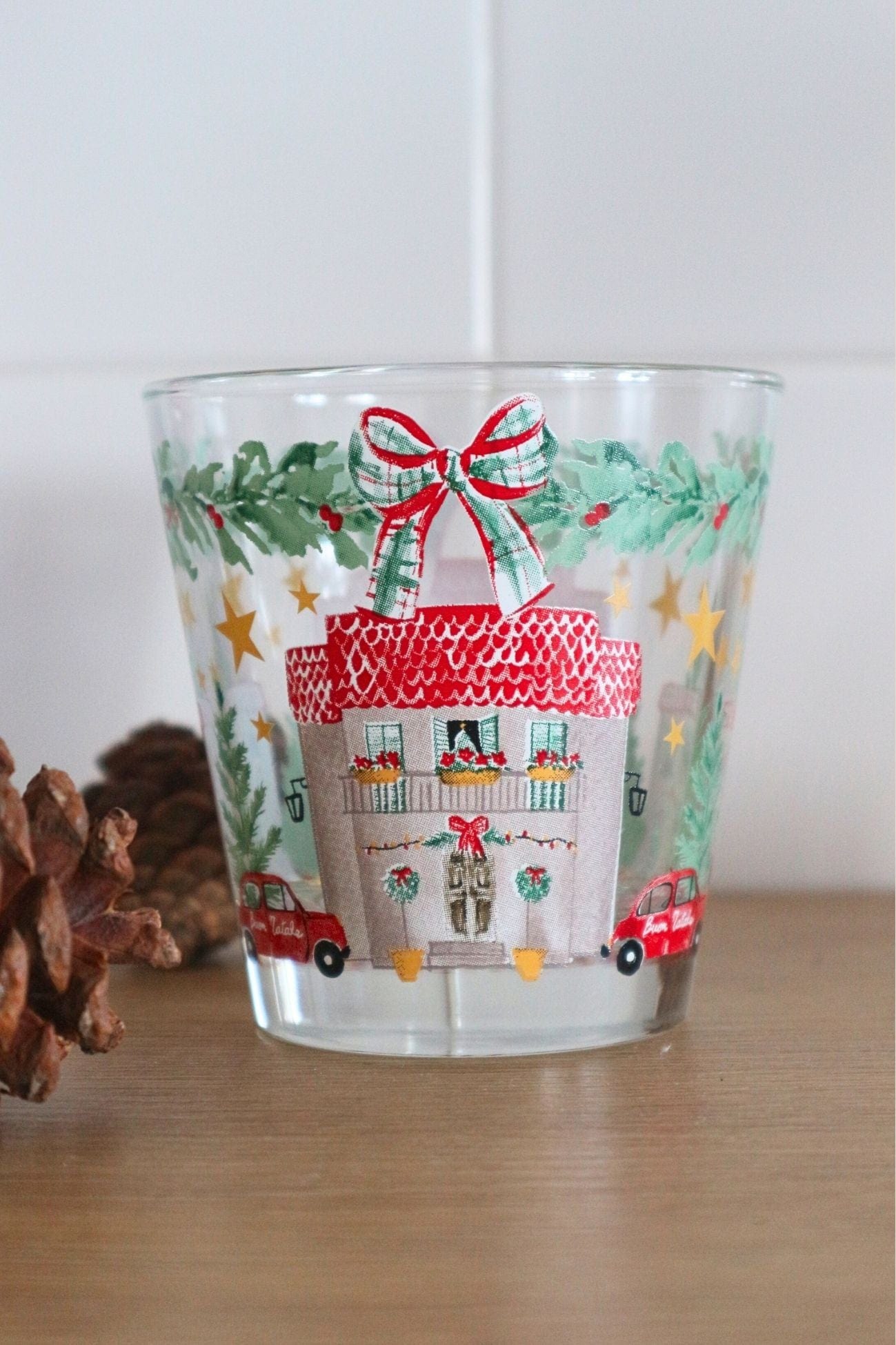 Blanc MariClo' Un Natale Italiano Un Natale Italiano - Set di 6 bicchieri natalizi in vetro | Blanc MariClo'