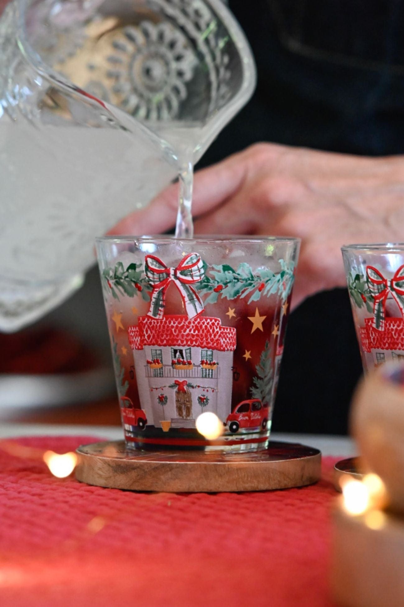 Blanc MariClo' Un Natale Italiano Un Natale Italiano - Set di 6 bicchieri natalizi in vetro | Blanc MariClo'