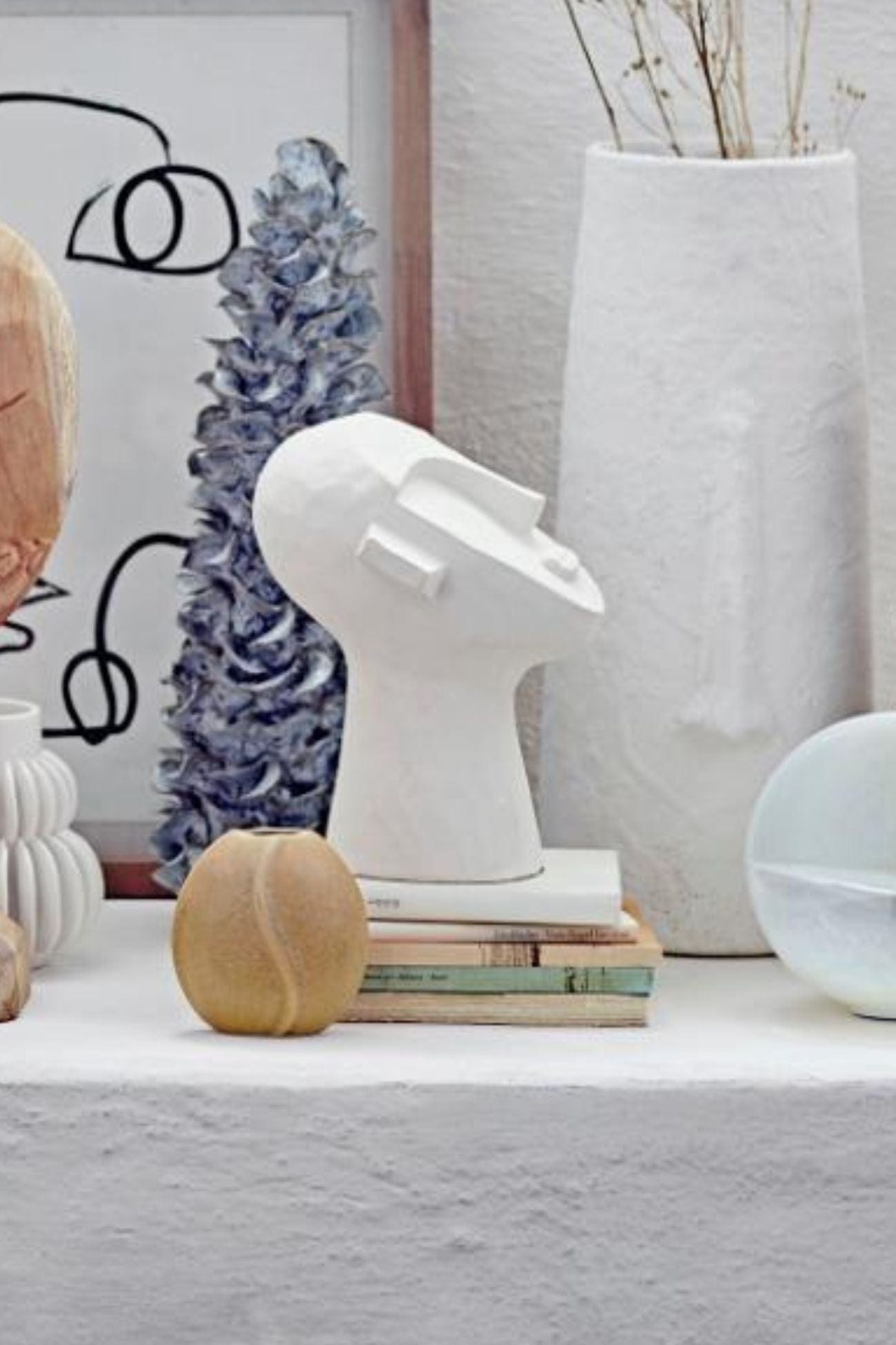 Bloomingville Indo Indo - Decorazione di design in poliresina effetto marmo | Bloomingville