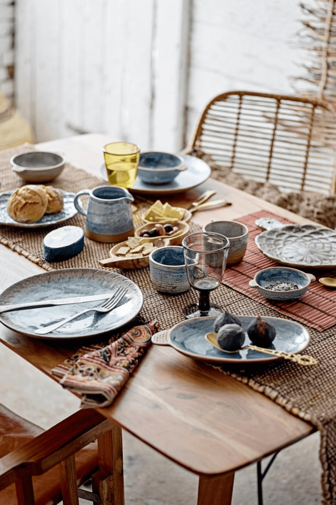 Bloomingville Maggi Tovaglietta americana rettangolare in stile giapponese