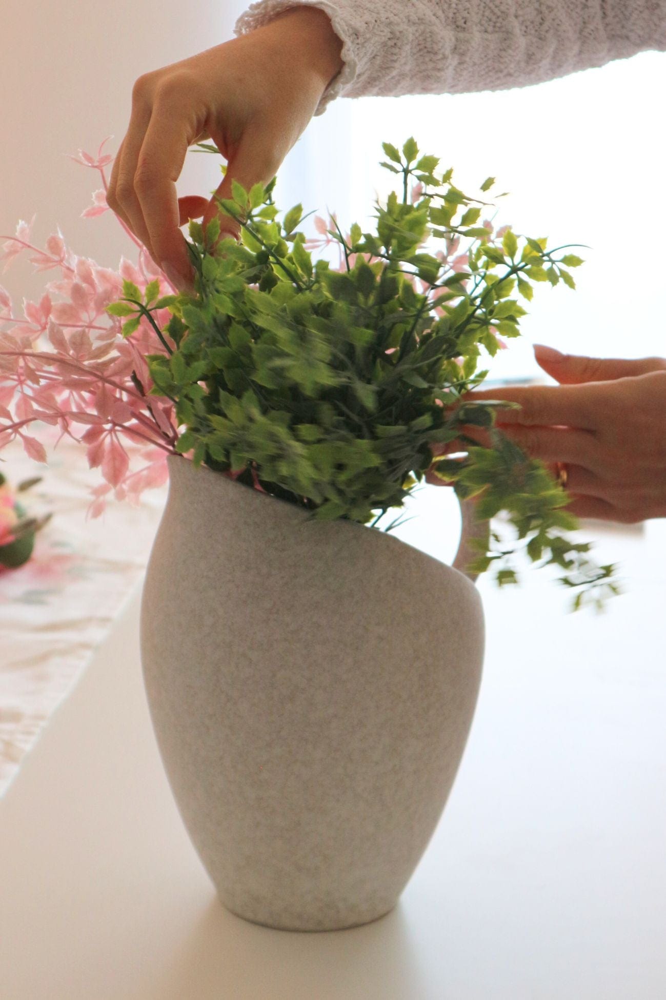 Bloomingville Savitha Savitha - Vaso di design a forma di caraffa color naturale 2350 ml | Bloomingville