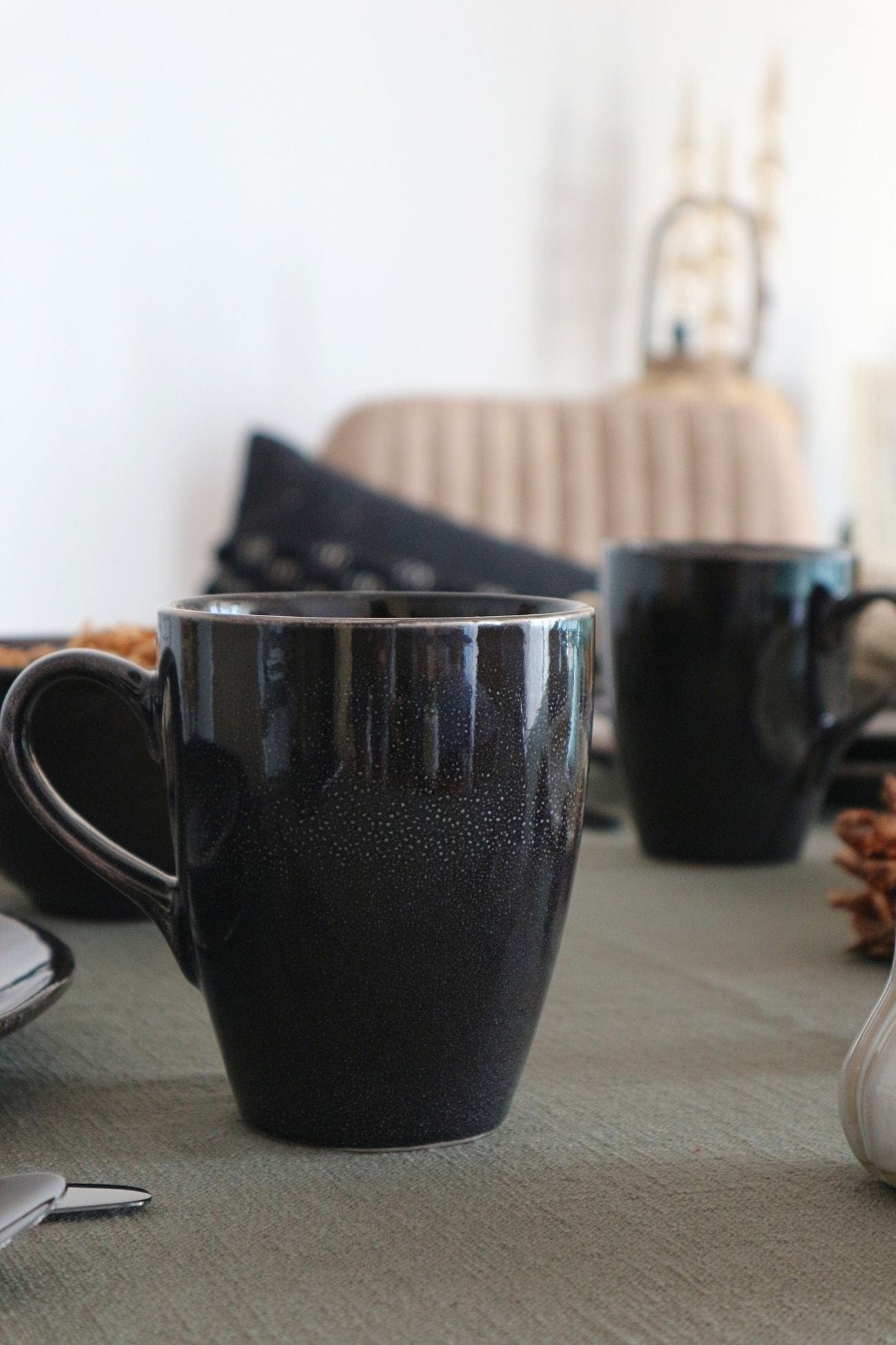 Broste Copenhagen Nordic Coal Nordic Coal - Tazza in gres porcellanato in stile scandinavo da 400 ml | Broste Copenhagen