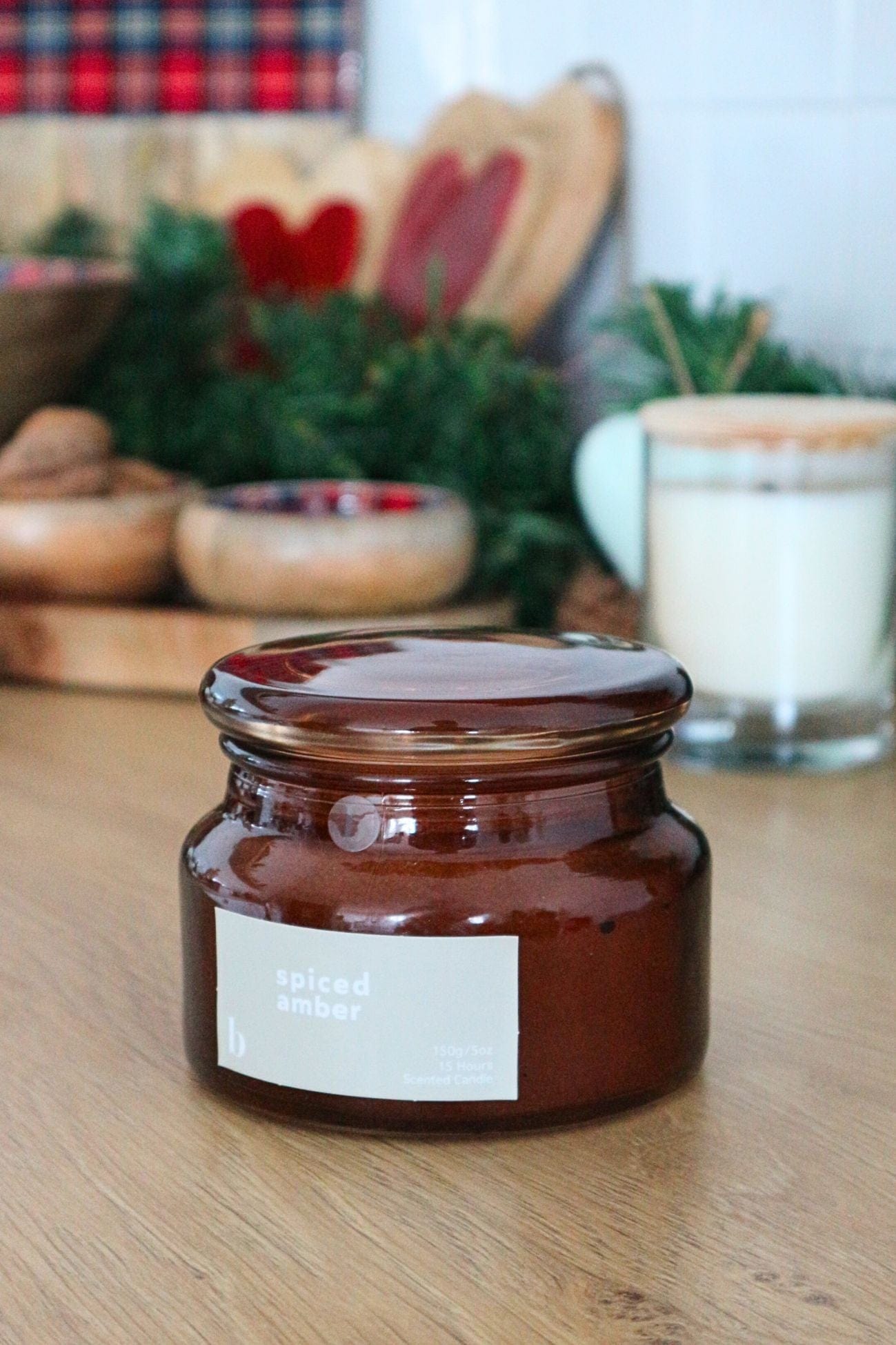 Broste Copenhagen Scented Dreams Scented Dreams - Spiced Amber - Candela profumata ambra su base legnosa - Spiced Amber | Broste Copenhagen