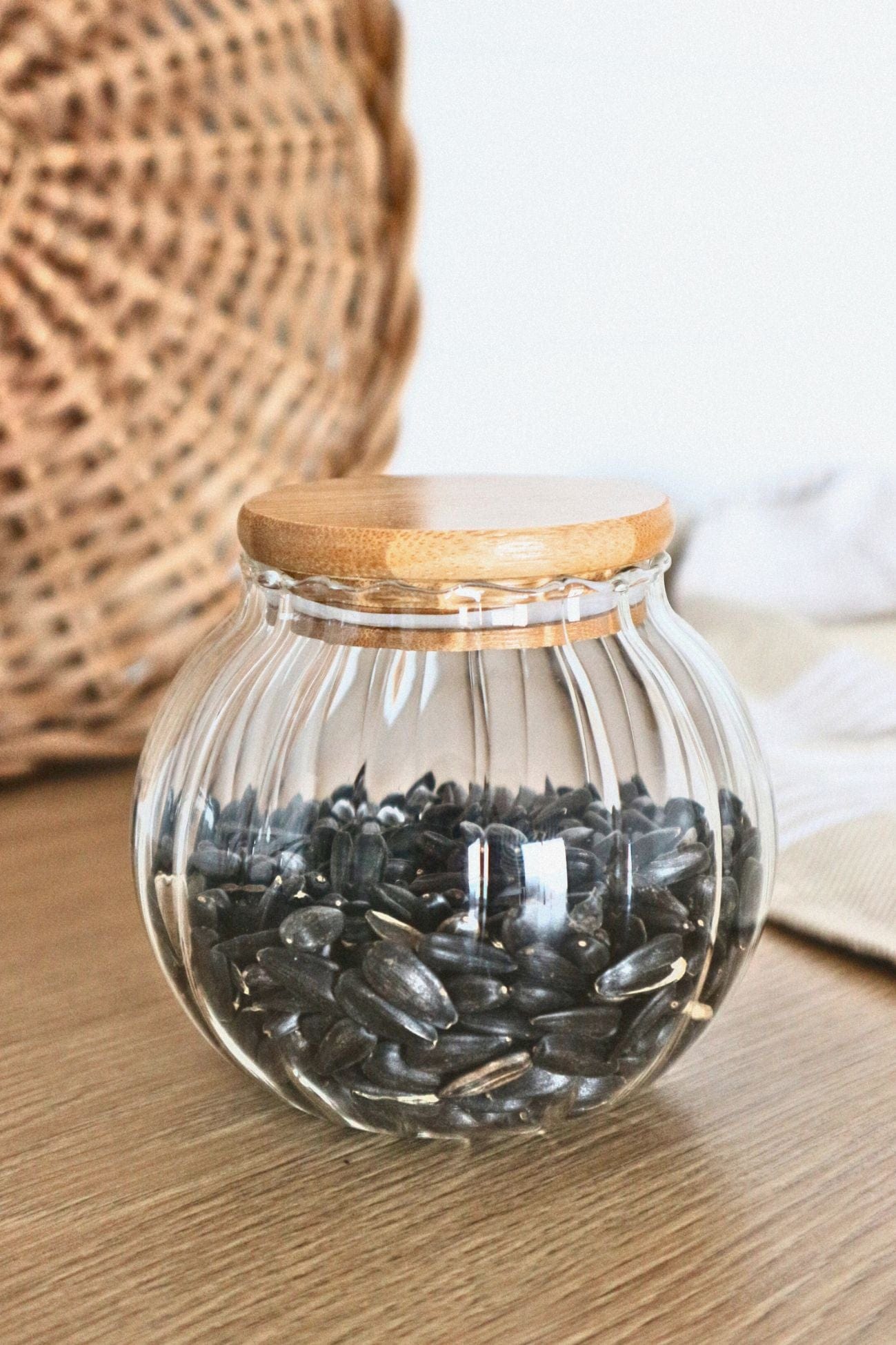 Clayre & Eef Moata Moata - Barattolo da conservazione in vetro e tappo ermetico in legno | Clayre & Eef