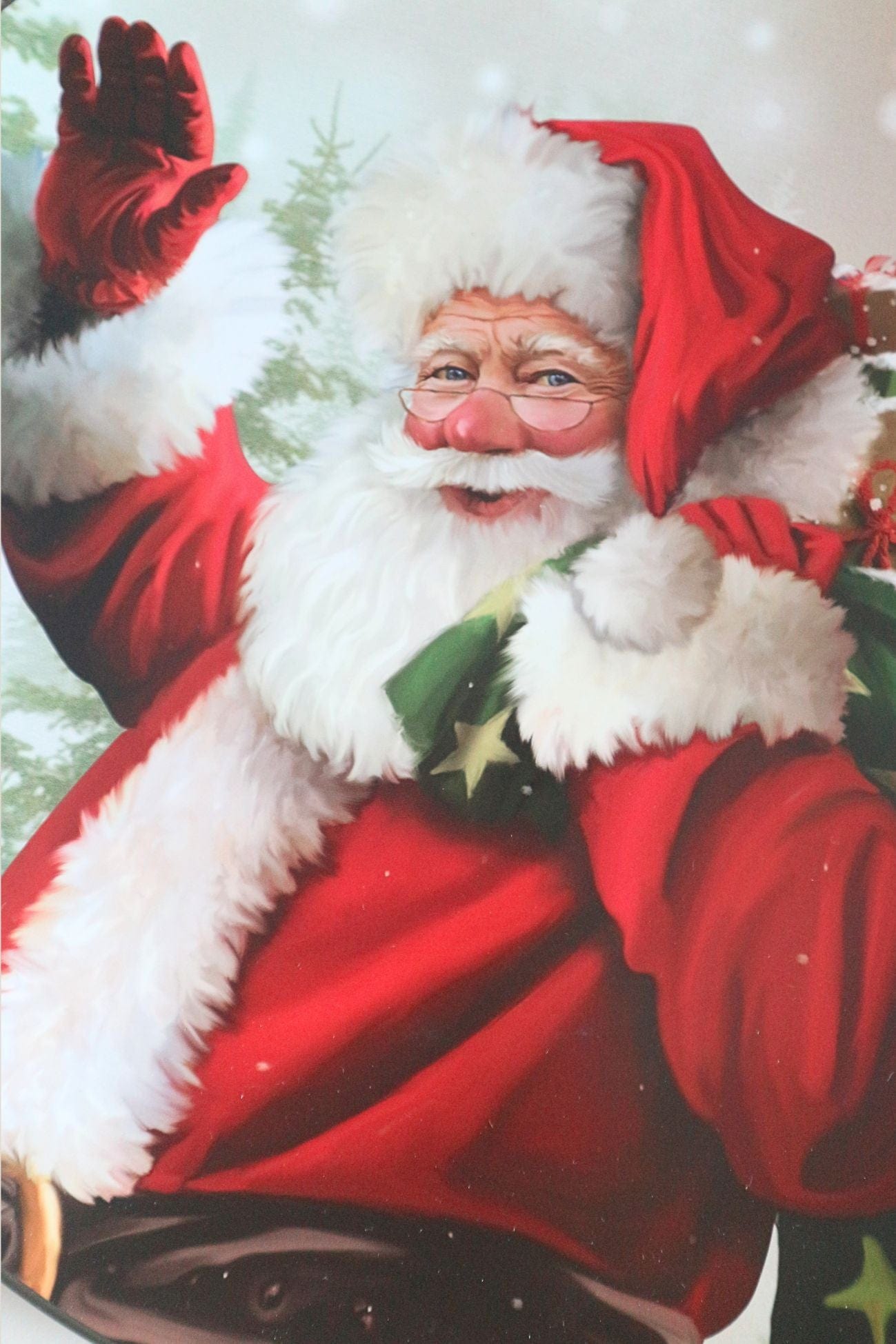 Clayre & Eef Nikola Nikola - Sottopiatto natalizio con Babbo Natale | Clayre & Eef