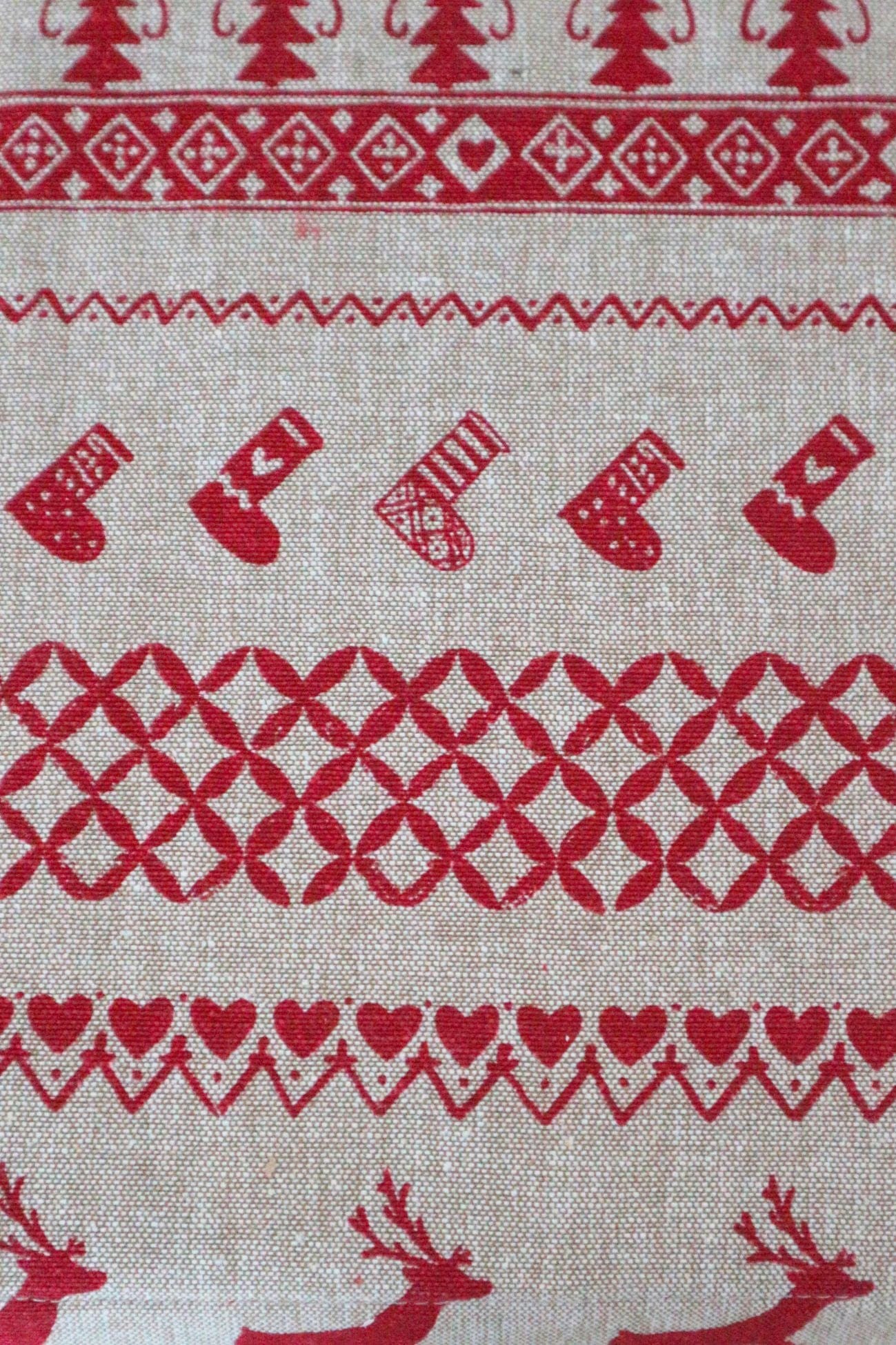 Clayre & Eef Sob Sob - Cestino per il pane natalizio in cotone | Clayre & Eef