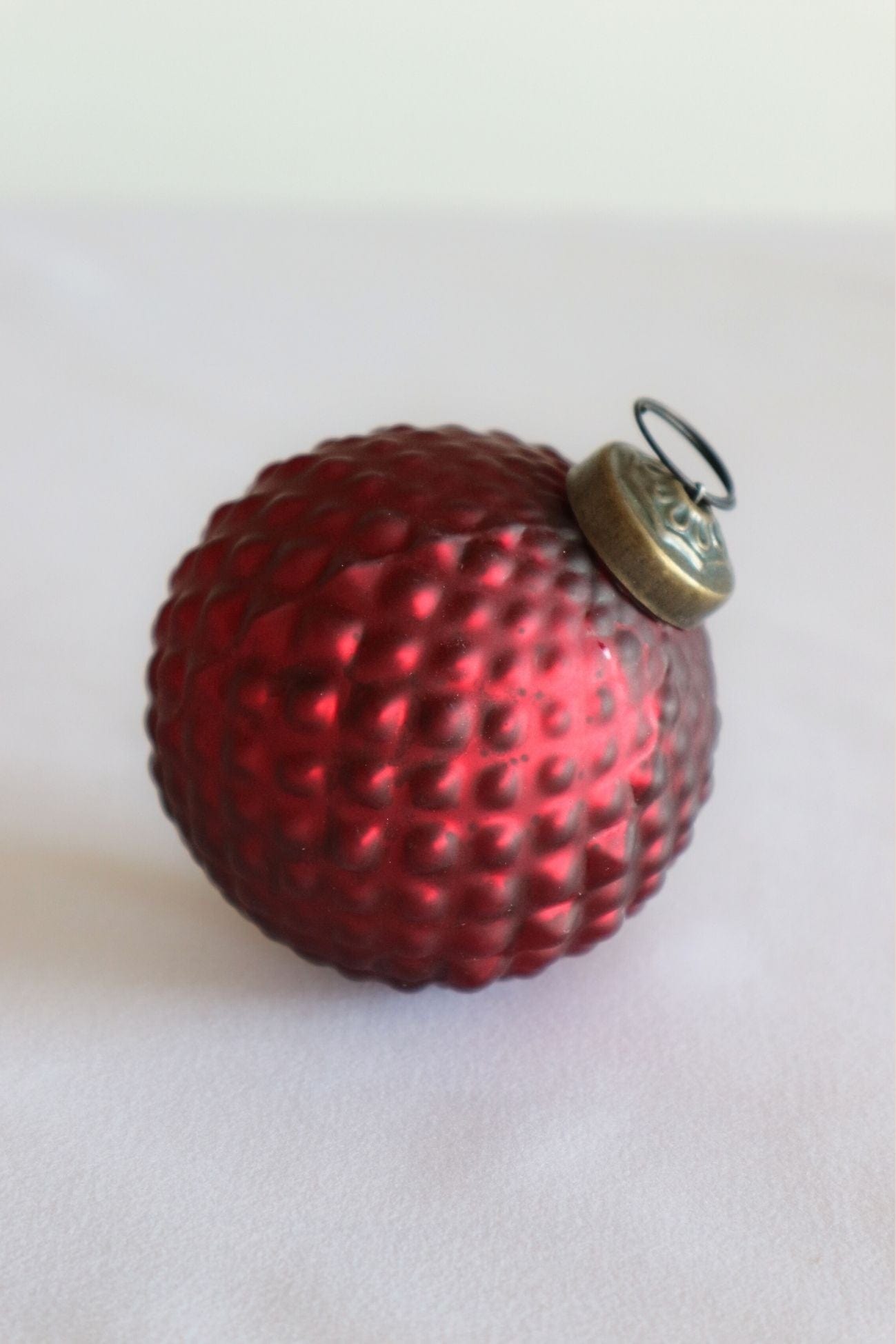 Clayre & Eef Tandy Tandy - Pallina natalizia rossa in vetro in stile vintage | Clayre & Eef