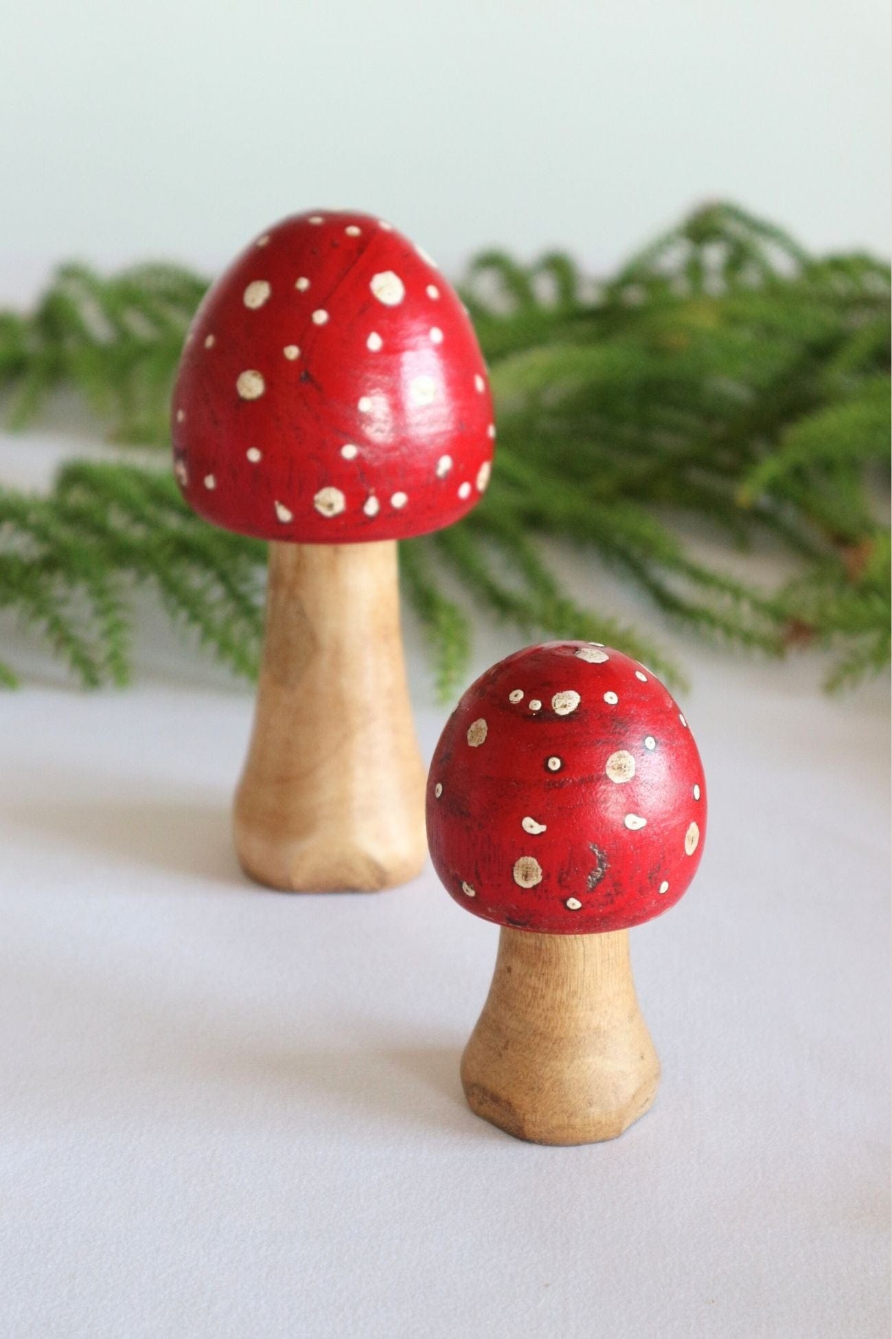 Clayre & Eef Toad Toad - Fungo autunnale decorativo rosso in legno | Clayre & Eef