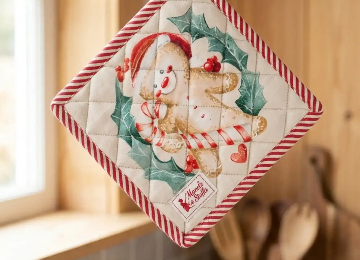 Delicious Christmas Pot Holder Candy Cane