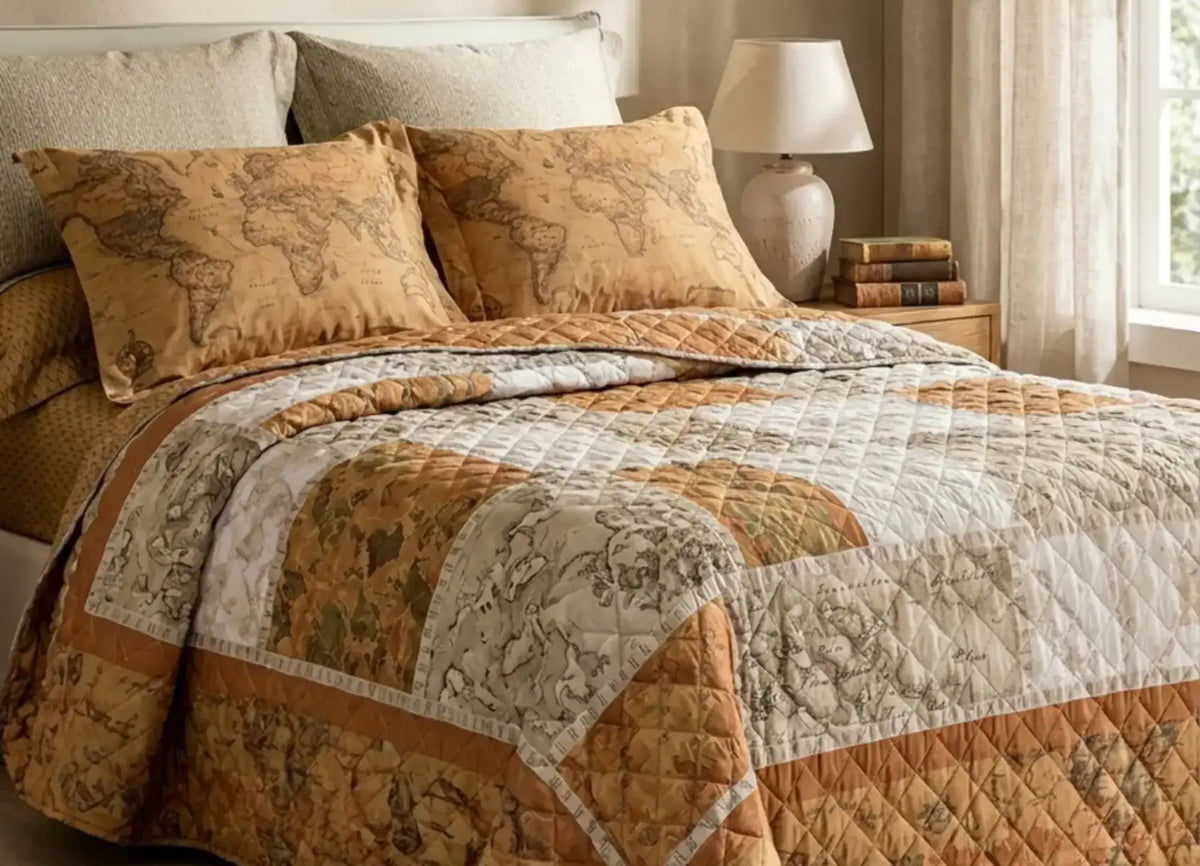Geo Classic 24 Quilted Bedspread