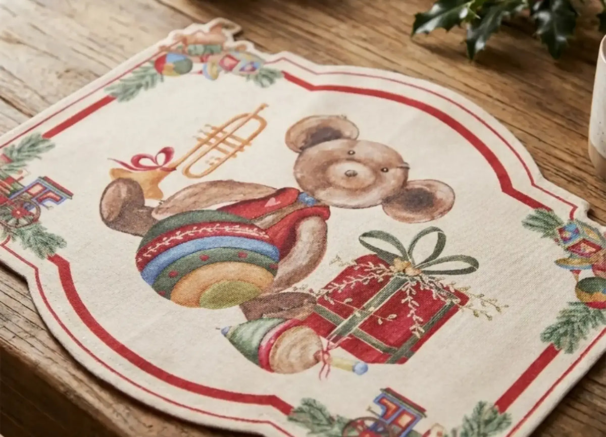 Vintage Toys Teddy Bear Vinyl Placemat