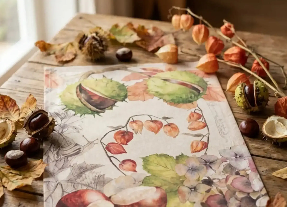 Promenade Top Chestnut Burr Tea Towel