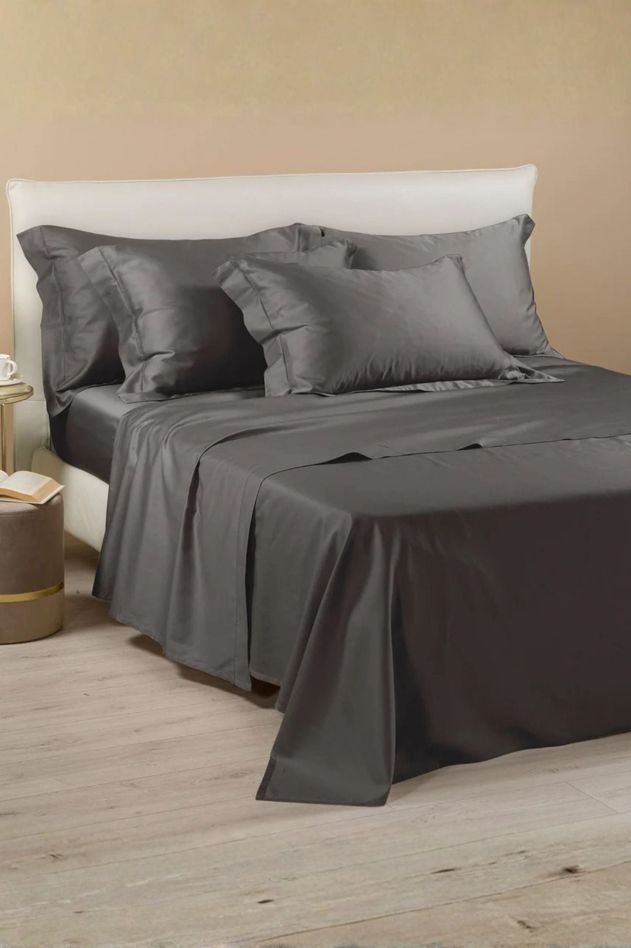 Dreaming Completo Letto Raso Antracite