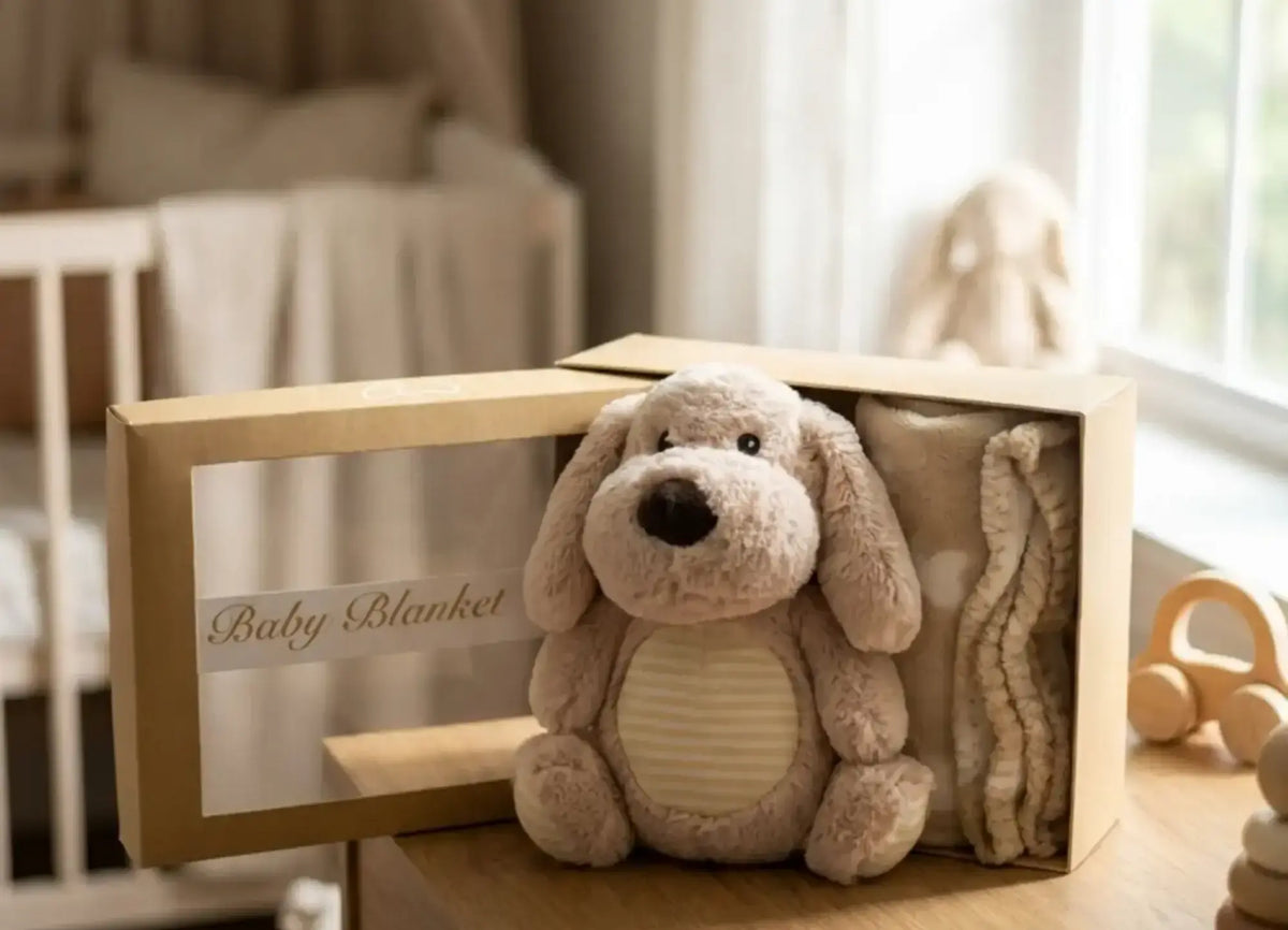 Sogni Morbidi Plush Toy with Blanket Dog