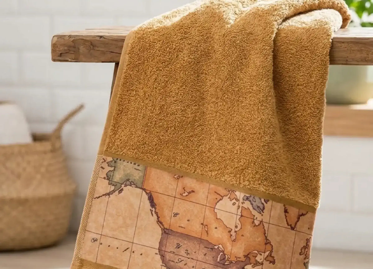 Geo Classic Ochre Bath Towel
