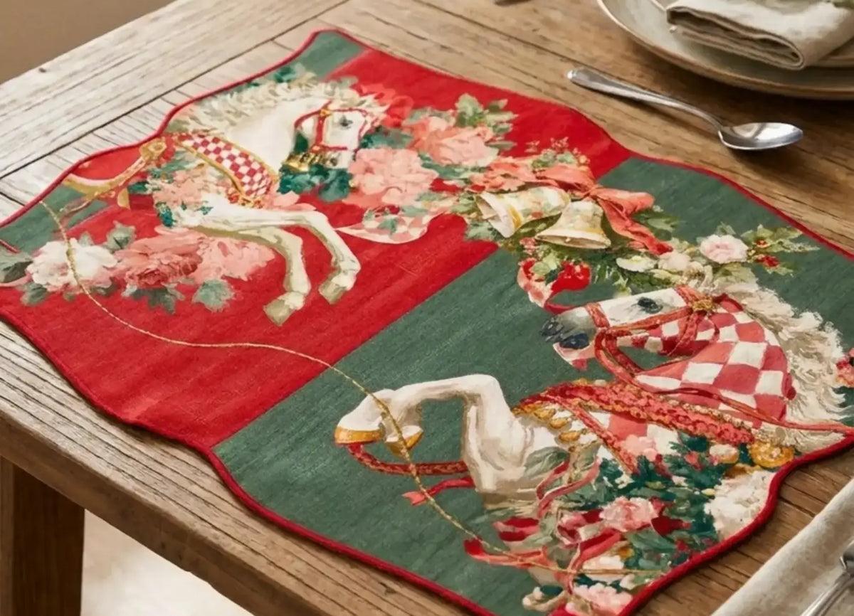Calessi E Calessini Placemat Red Green