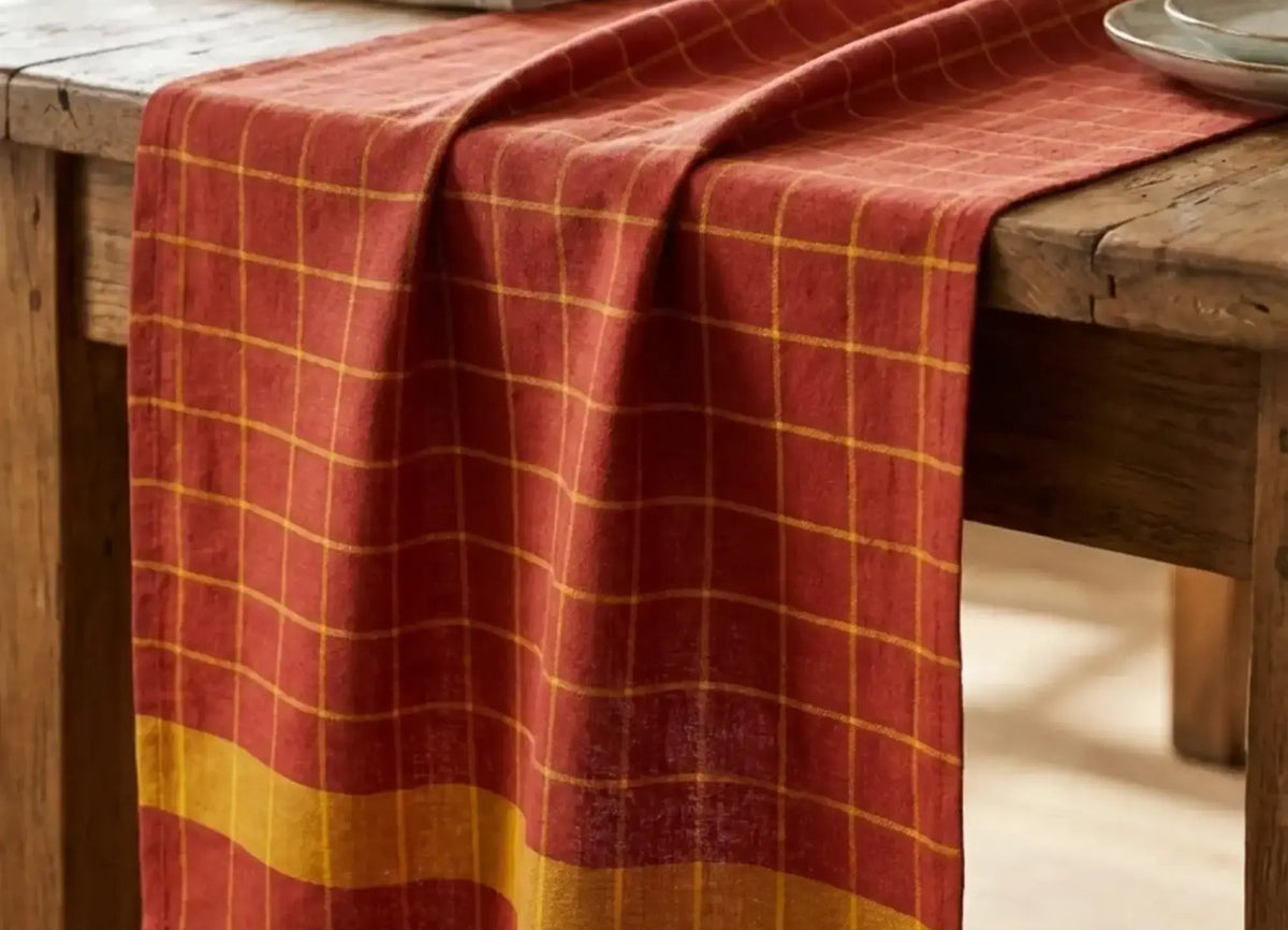 Bosco Ambrato Red Table Runner