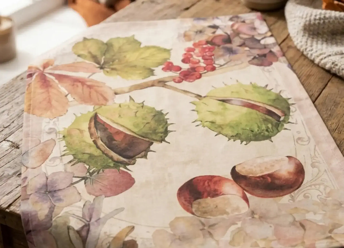 Promenade Central Chestnut Burr Tea Towel
