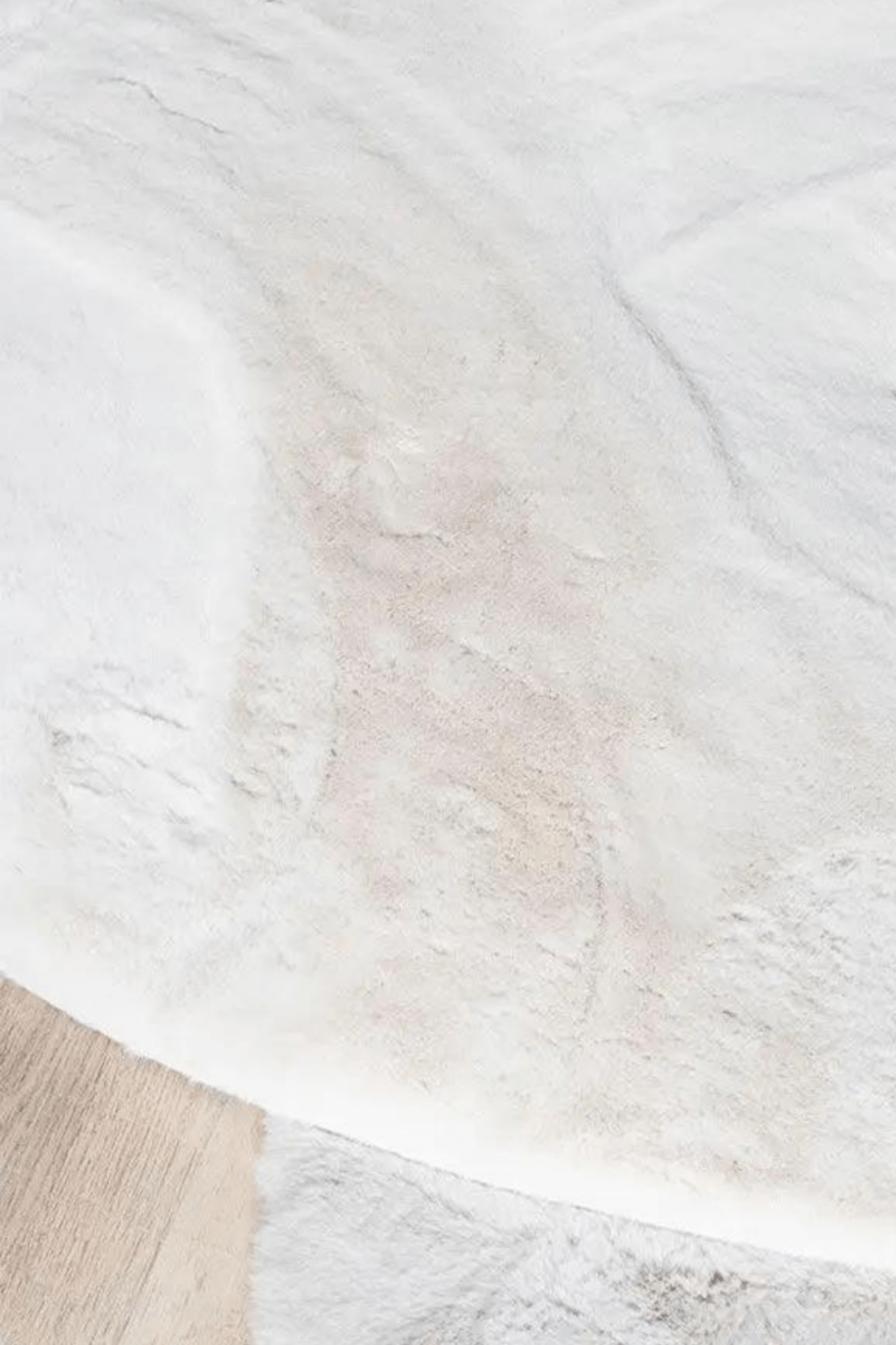 Home67 Delicate Tappeto crema a pelo lungo 120cm