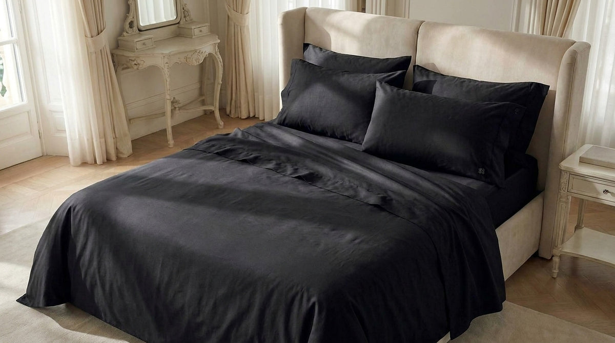 Lory Completo Letto var10 Nero - ambientata