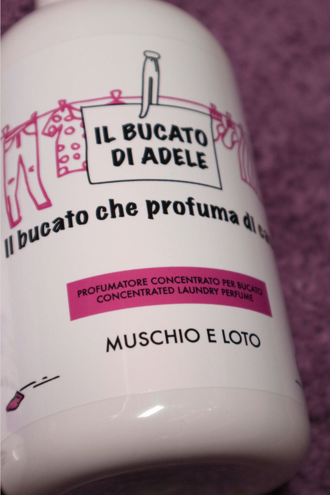 Il Bucato di Adele Muschio e Loto Muschio e Loto - Profumatore per bucato floreale - fiore di loto e mughetto | Il Bucato di Adele