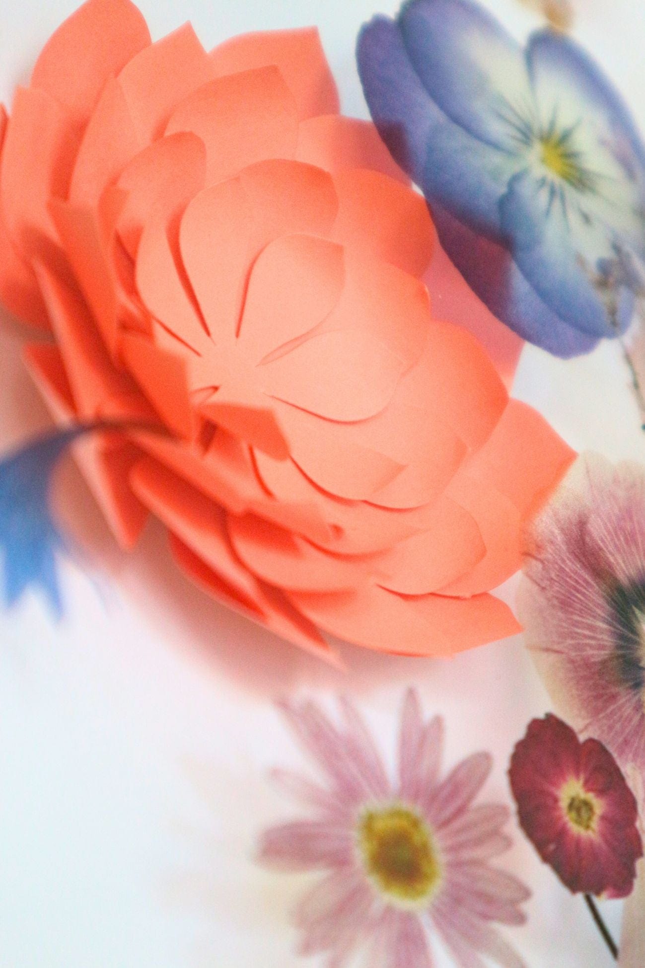 Item International Aida Aida - Quadretto 3D in vetro e legno con decorazioni floreali 40x30 | Item International