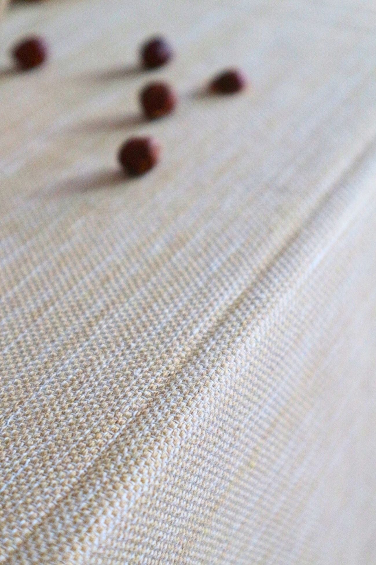 Item International Amelia Amelia - Tovaglia beige in cotone riciclato 200x150 | Item International