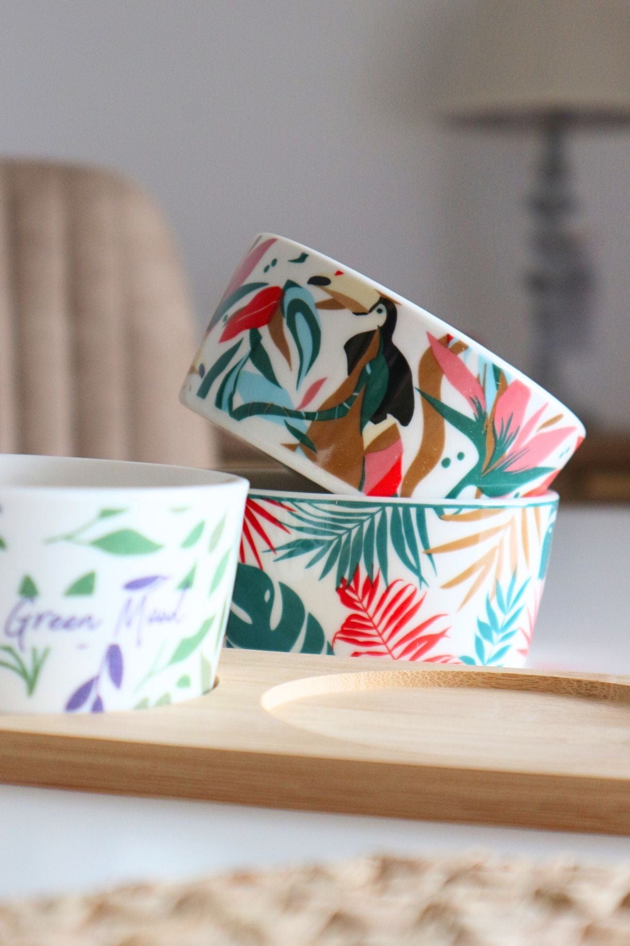 Item International Aoi Set da aperitivo tropicale in gres