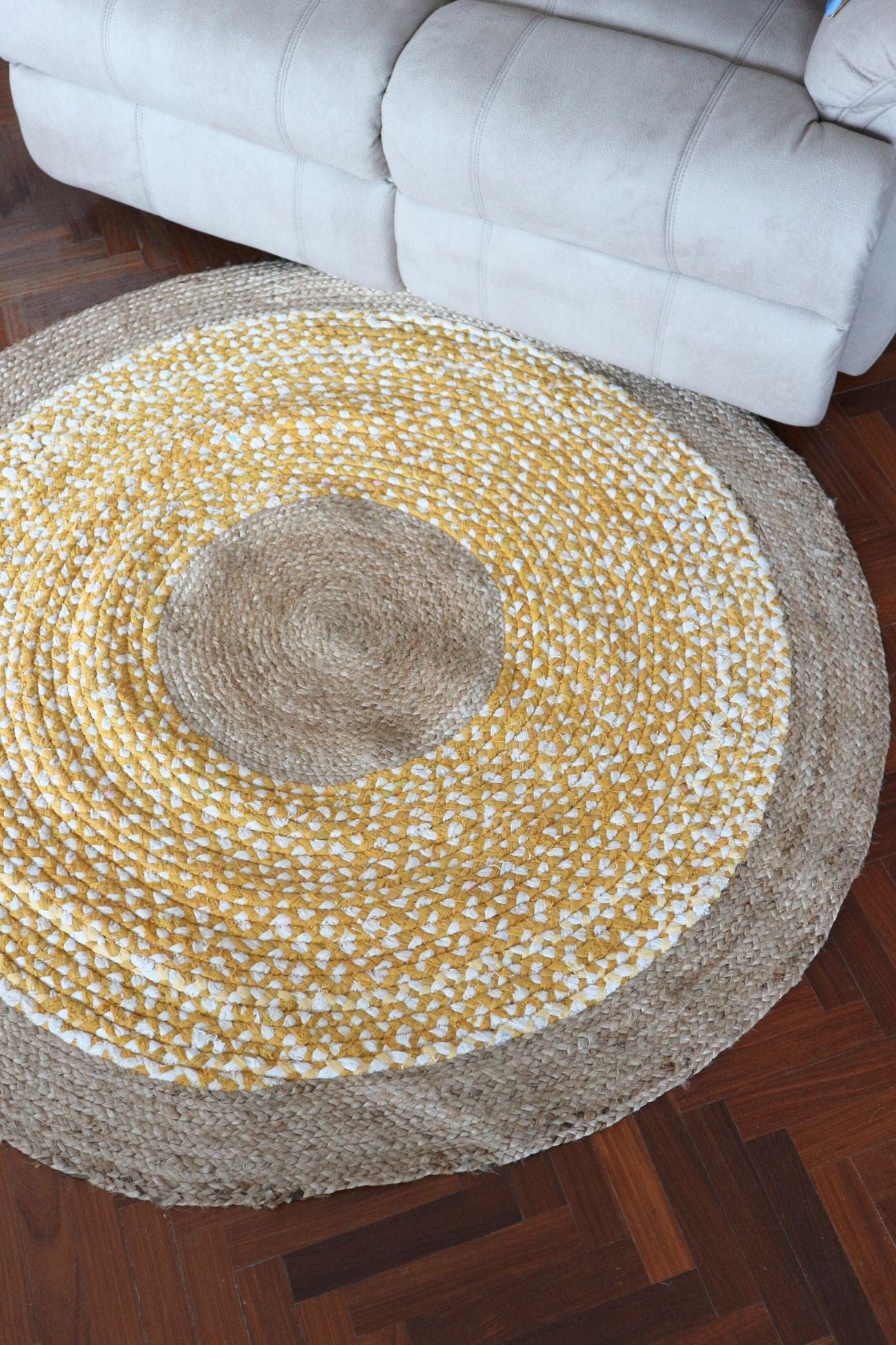 Item International Dalton Dalton - Tappeto tondo in juta e cotone  148cm | Item International