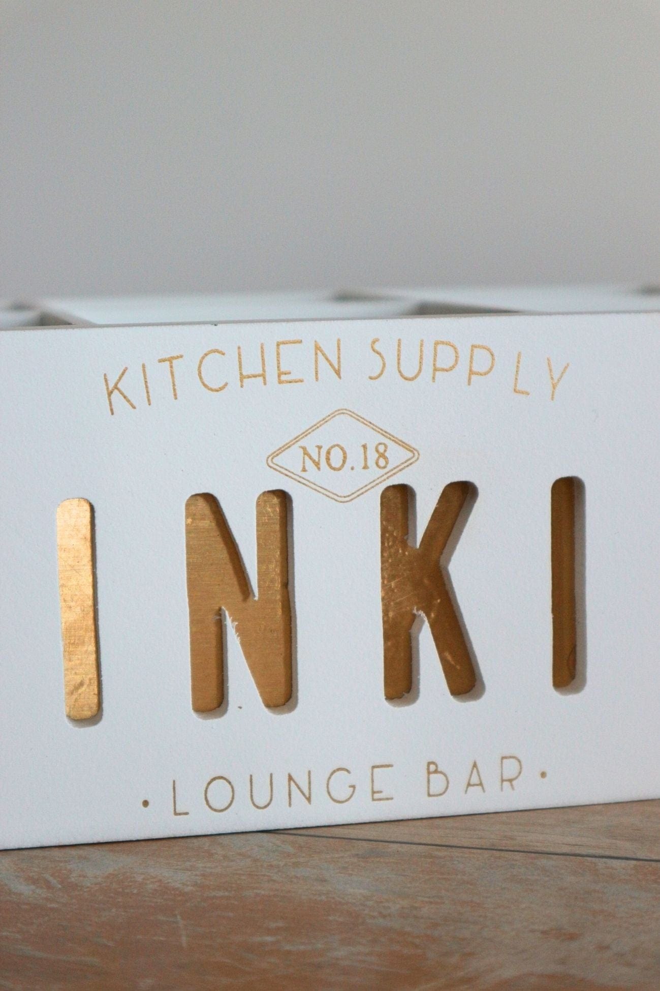 Item International Drinking Drinking - Portabottiglie in legno bianco | Item International