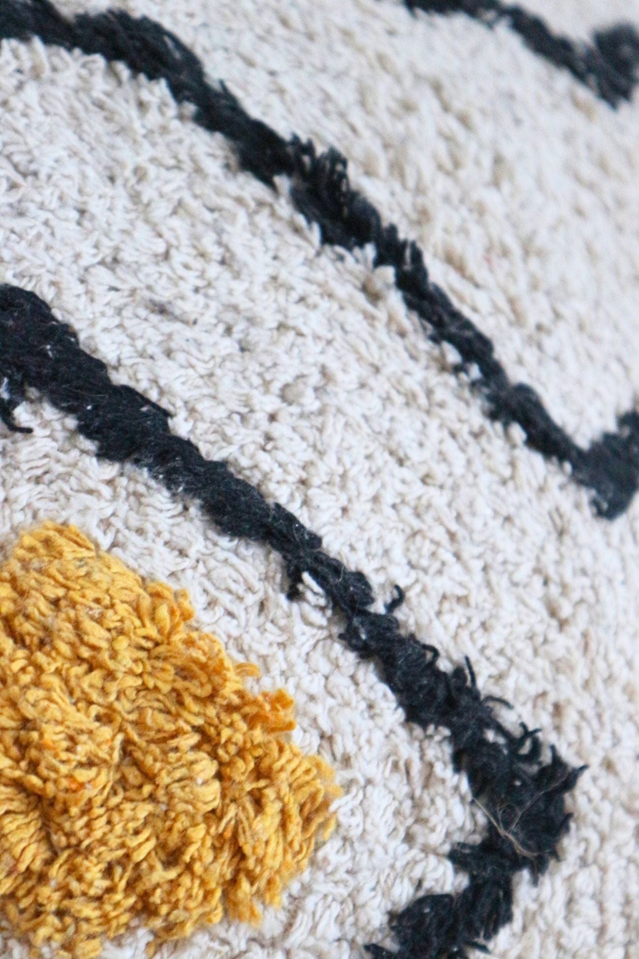 Item International Flecos Cuscino arredo quadrato imbottito in cotone in stile boho